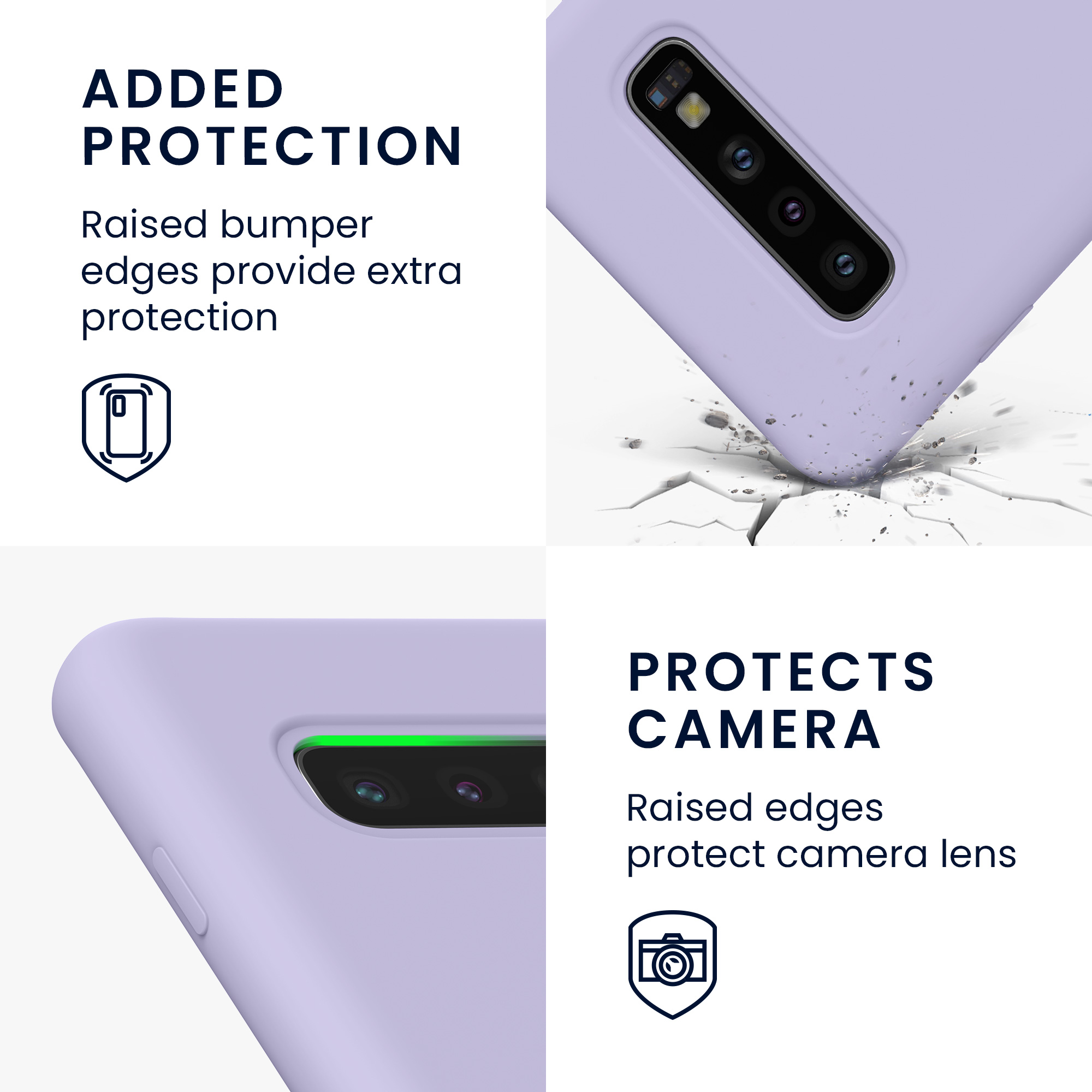 Kryt na mobil Samsung Galaxy S10 kwmobile TPU světle levandulový