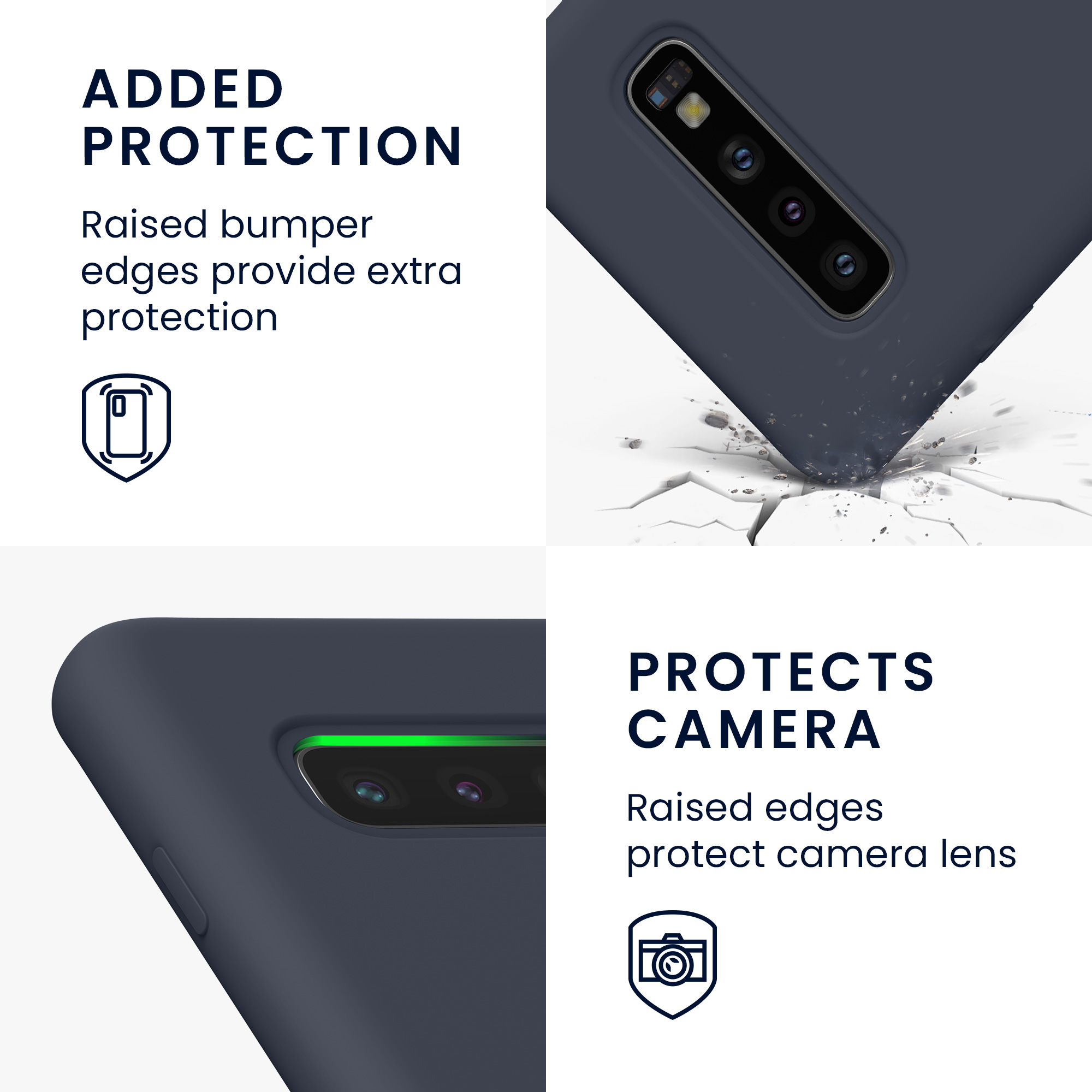Kryt na mobil Samsung Galaxy S10 kwmobile TPU borůvkově modrý