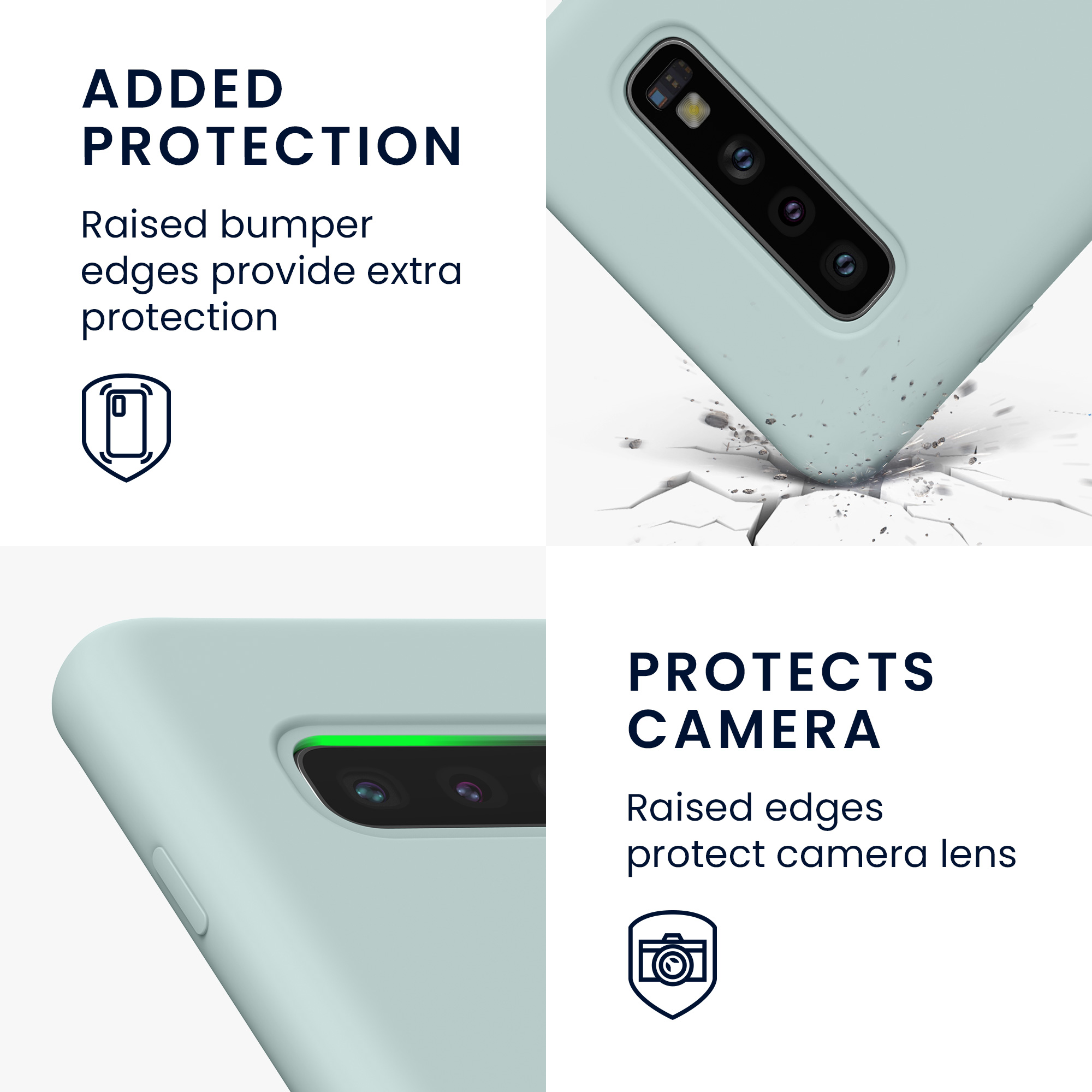 Kryt na mobil Samsung Galaxy S10 kwmobile TPU mintový