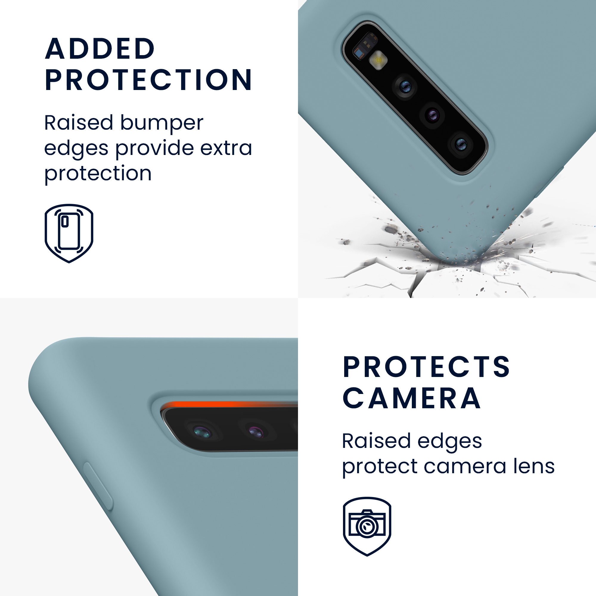 Kryt na mobil Samsung Galaxy S10 kwmobile TPU Antique Stone