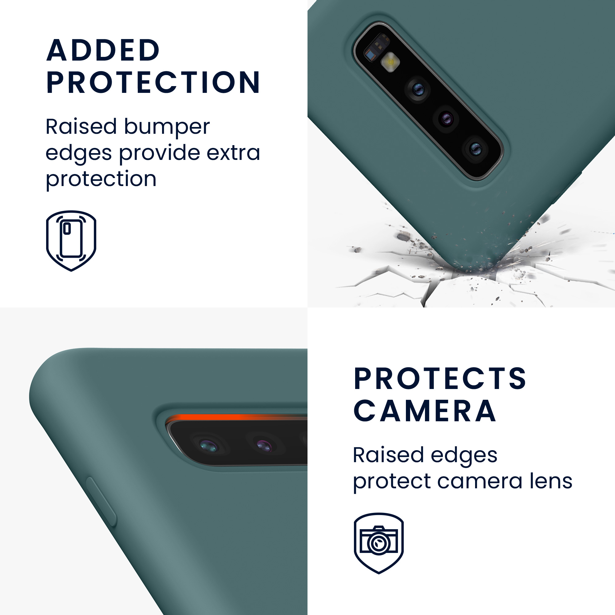 Kryt na mobil Samsung Galaxy S10 kwmobile TPU Arctic Night