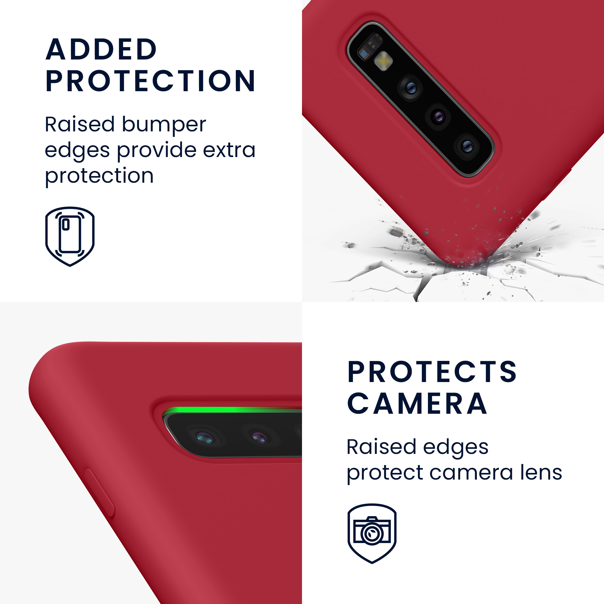 Kryt na mobil Samsung Galaxy S10 kwmobile TPU červený