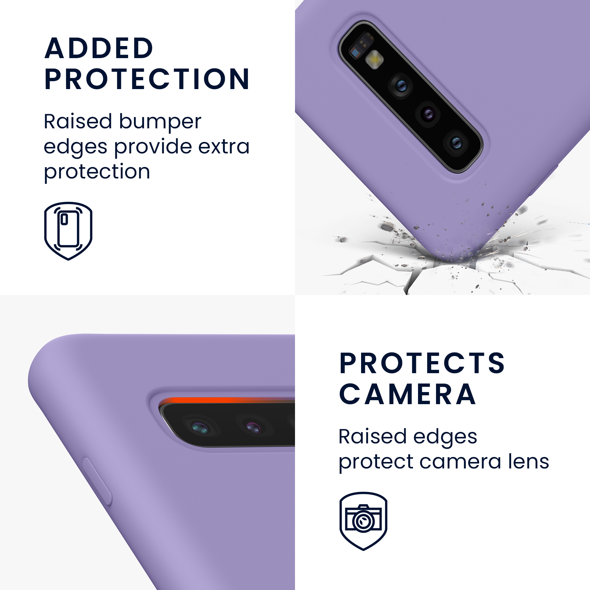 Kryt na mobil Samsung Galaxy S10 kwmobile TPU fialovo-purpurový