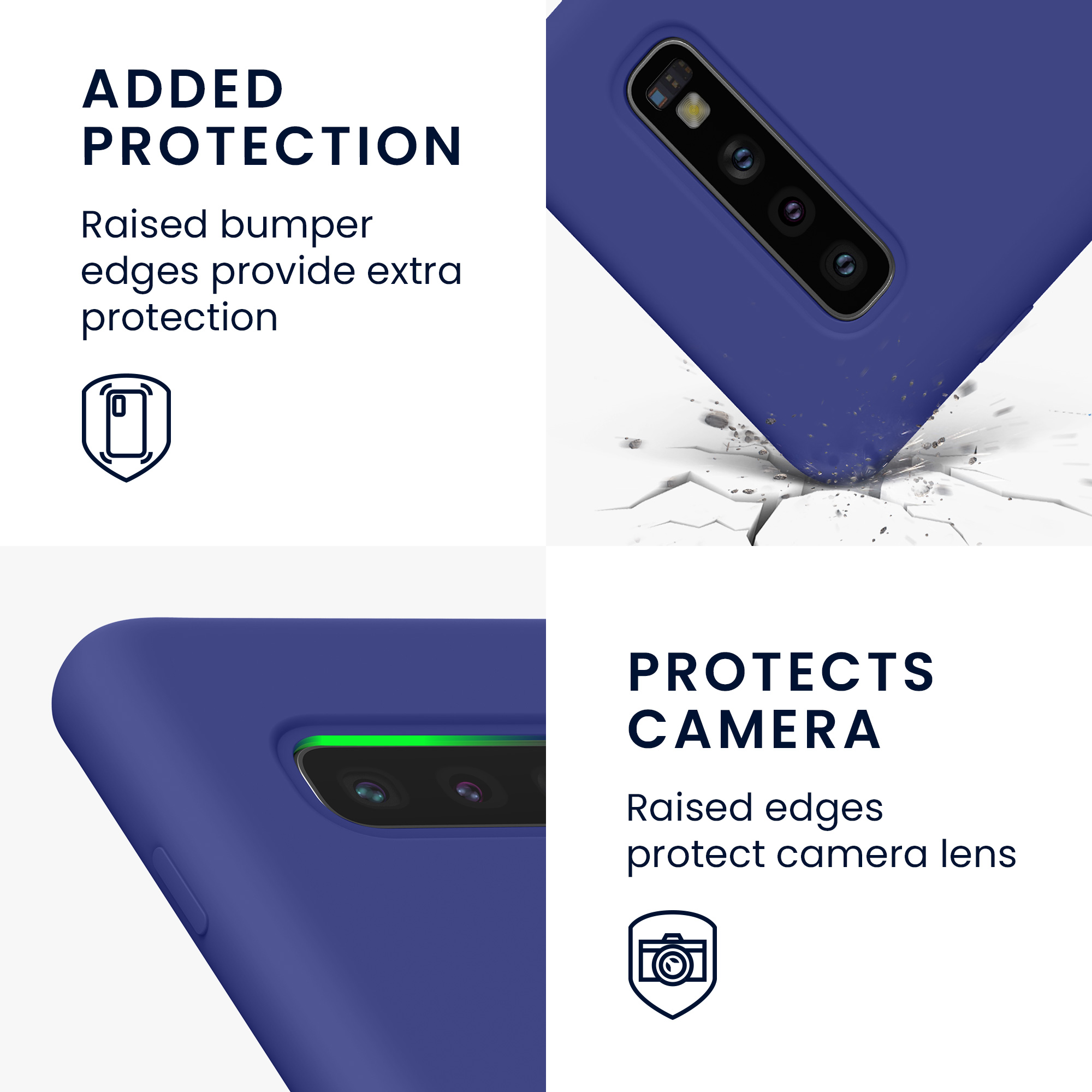 Kryt na mobil Samsung Galaxy S10 kwmobile TPU modrý