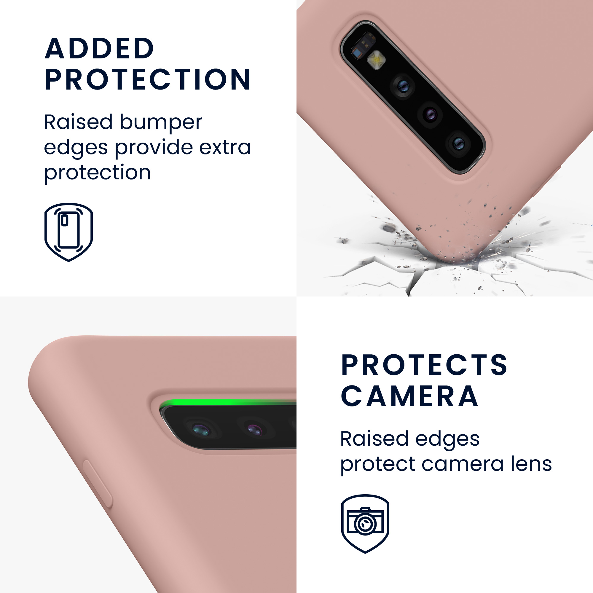 Kryt na mobil Samsung Galaxy S10 kwmobile TPU nude lila