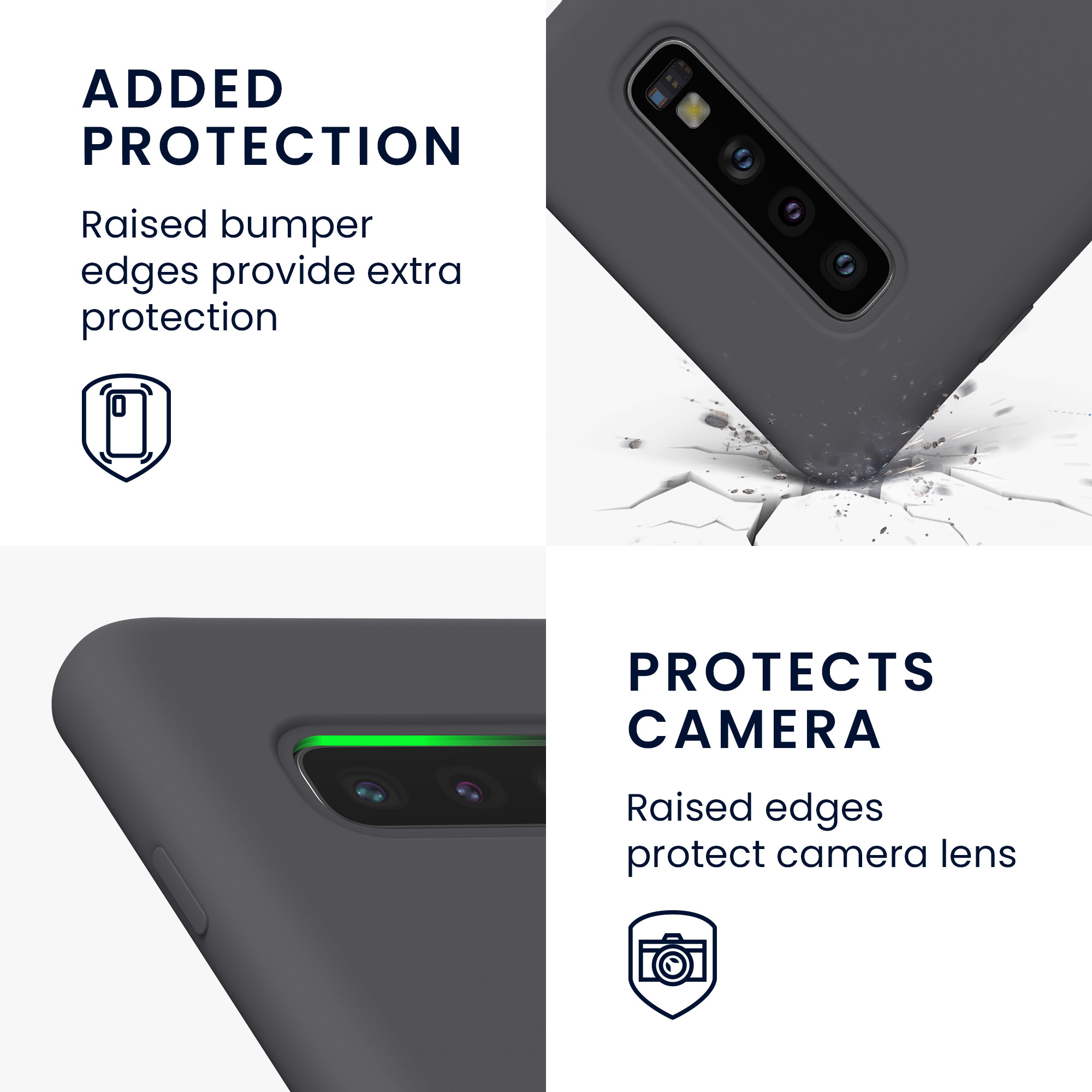 Kryt na mobil Samsung Galaxy S10 kwmobile TPU matně černý