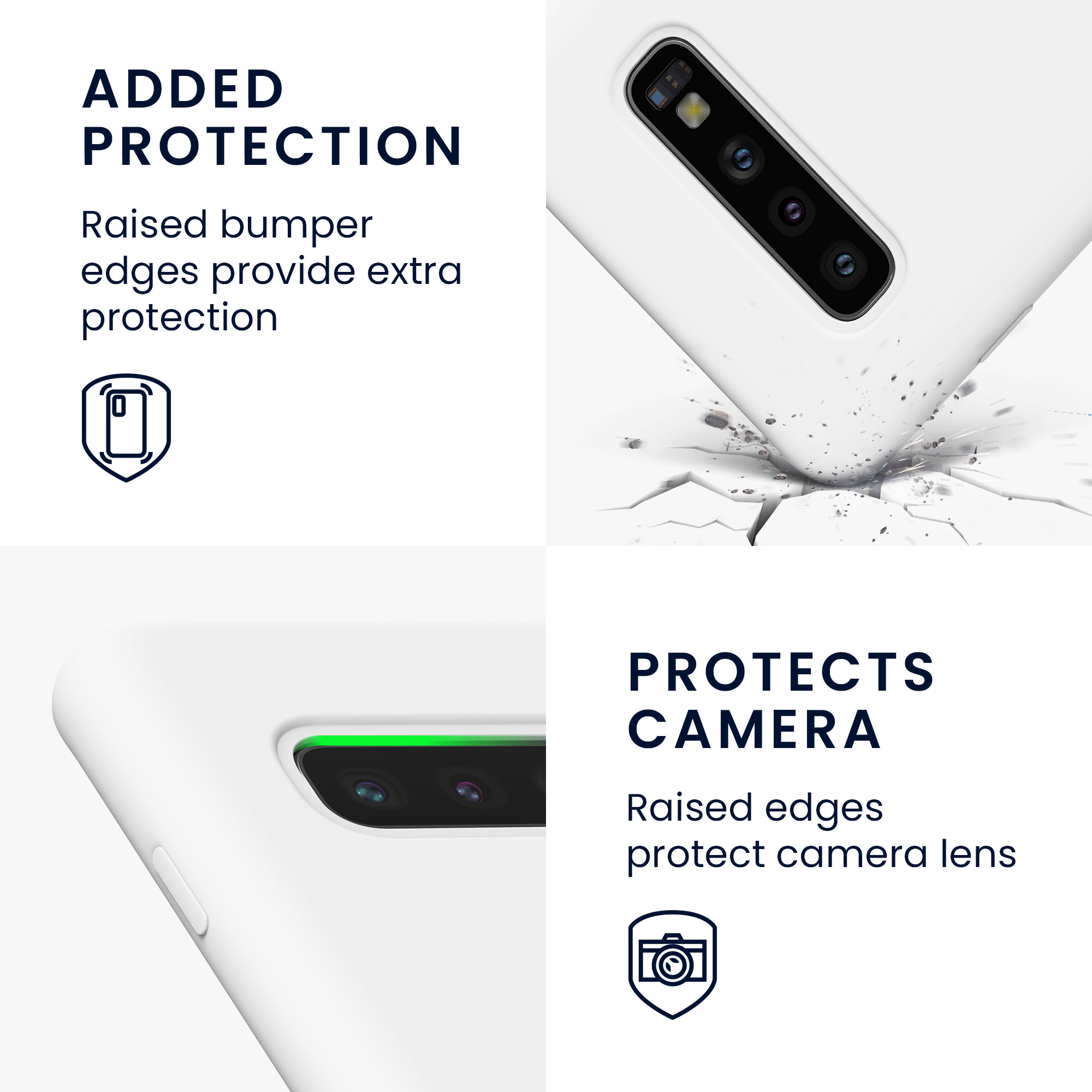 Kryt na mobil Samsung Galaxy S10 kwmobile TPU matně bílý