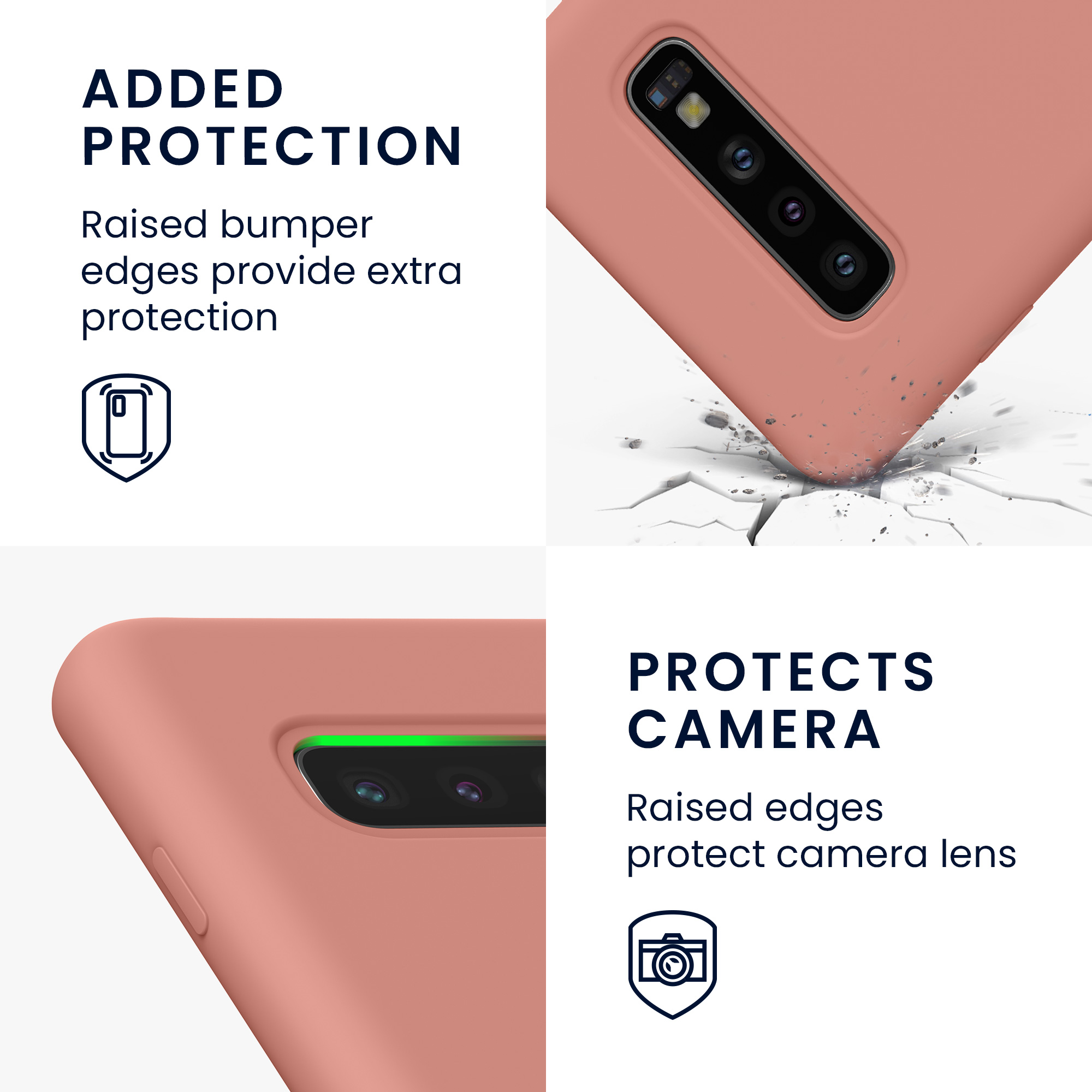 Kryt na mobil Samsung Galaxy S10 kwmobile TPU matně korálový