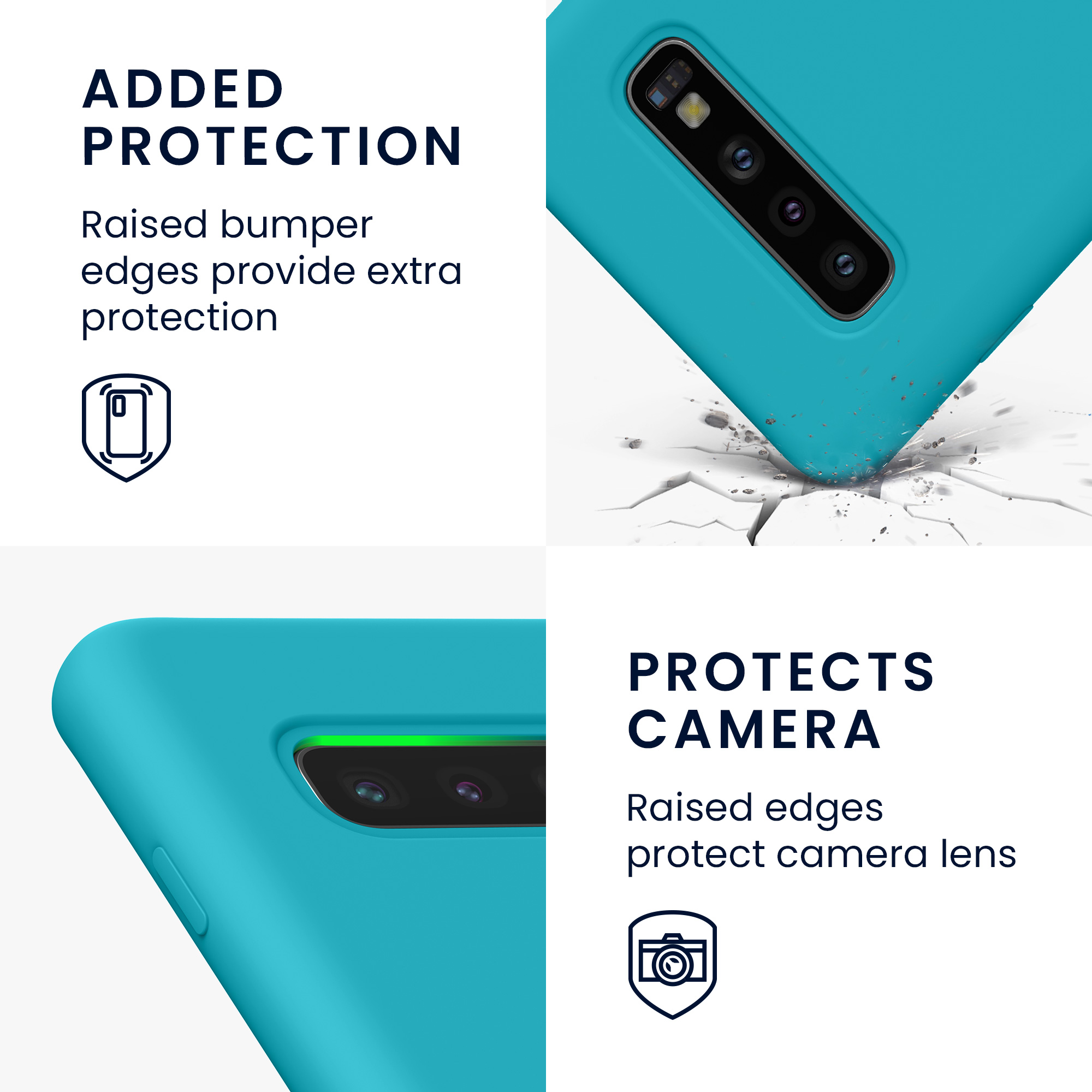 Kryt na mobil Samsung Galaxy S10 kwmobile TPU Cool Glacier