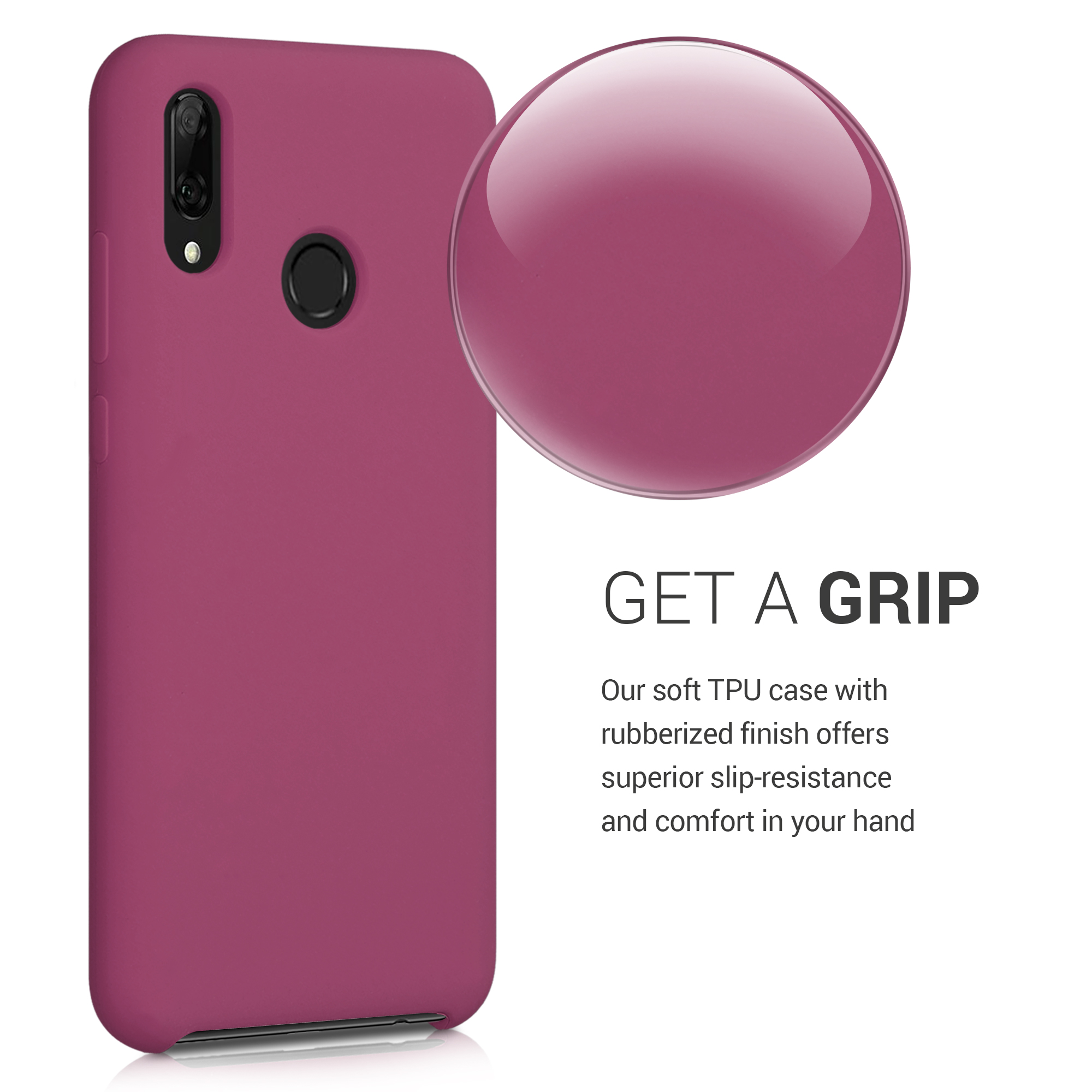 Kryt kwmobile pro Huawei P Smart (2019), granátově červená