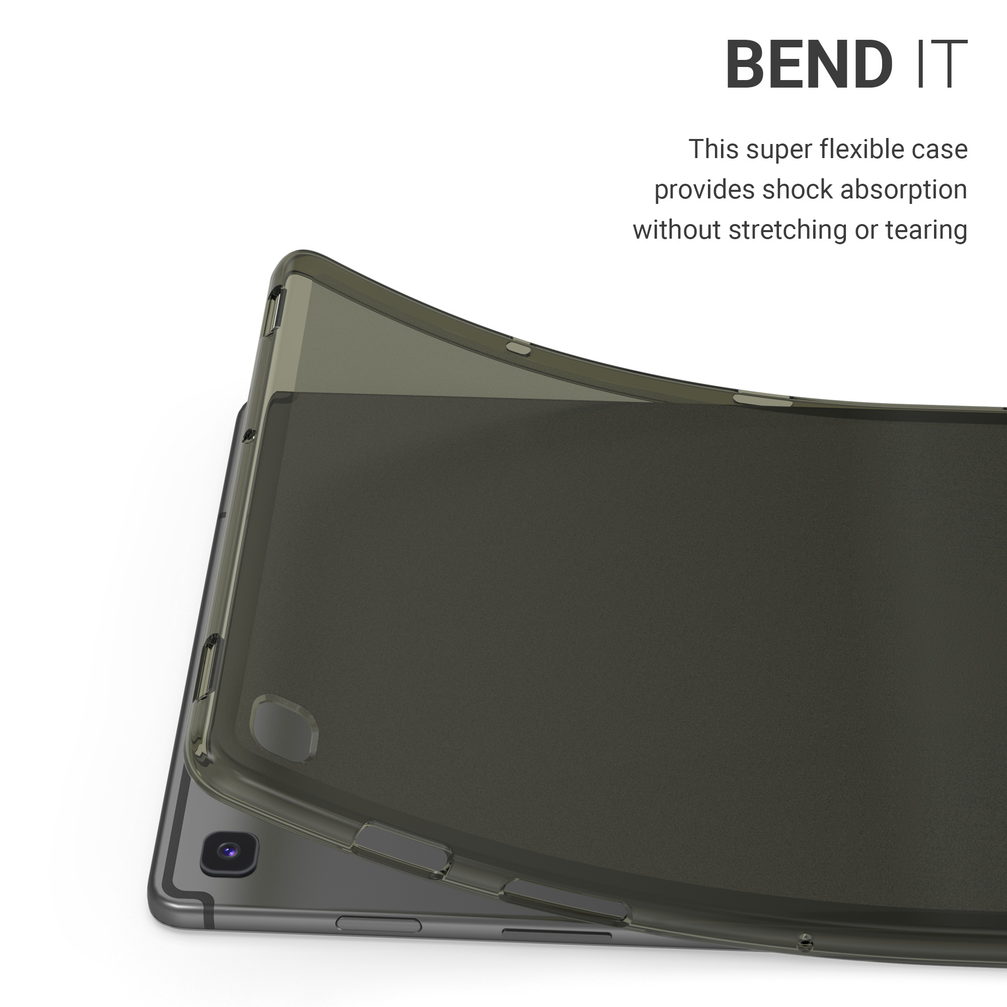Pouzdro pro Samsung Galaxy Tab S5e kwmobile TPU - černá / transparentní