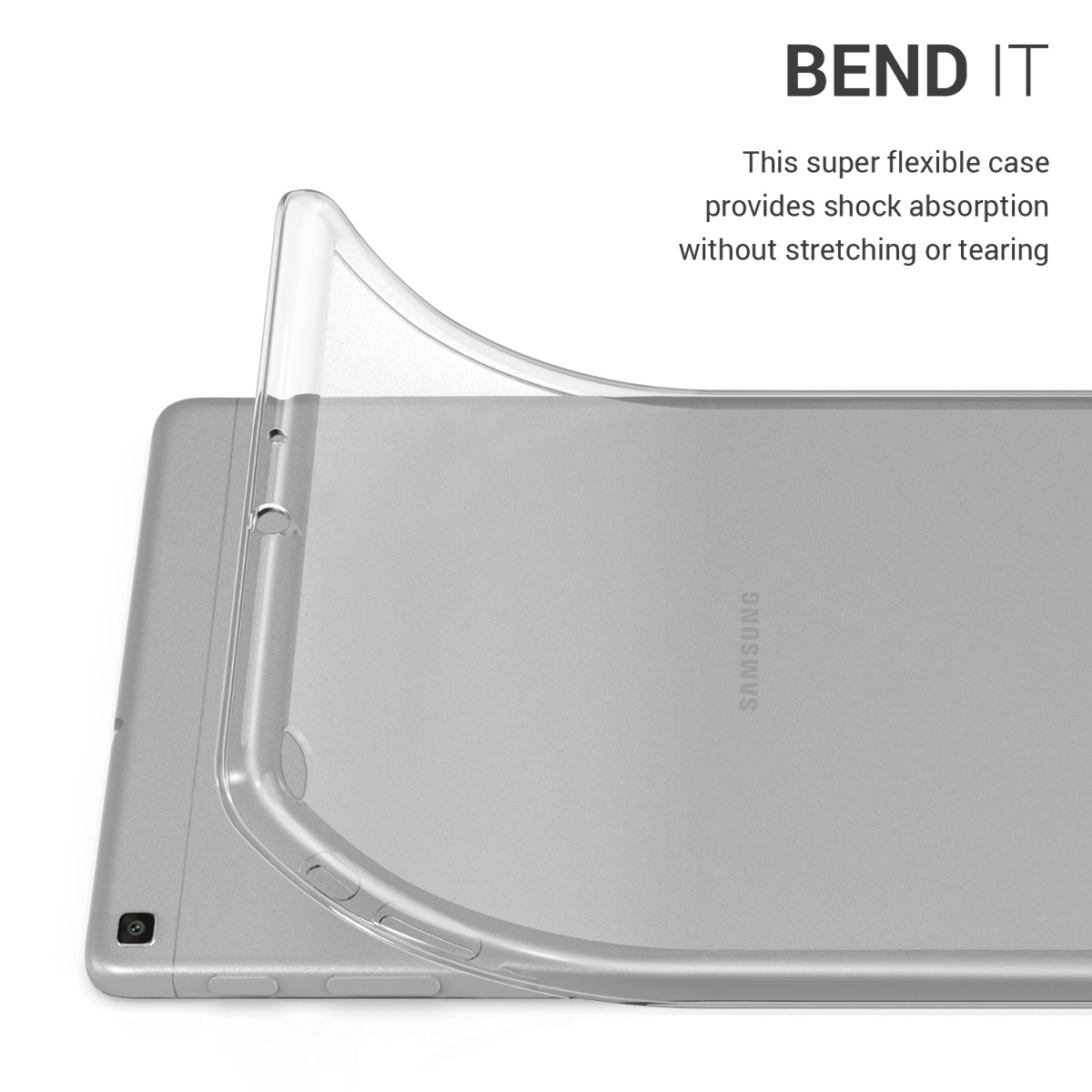 Zadní obal na tablet Galaxy Tab A 10.1 (2019) kwmobile matně transparentní