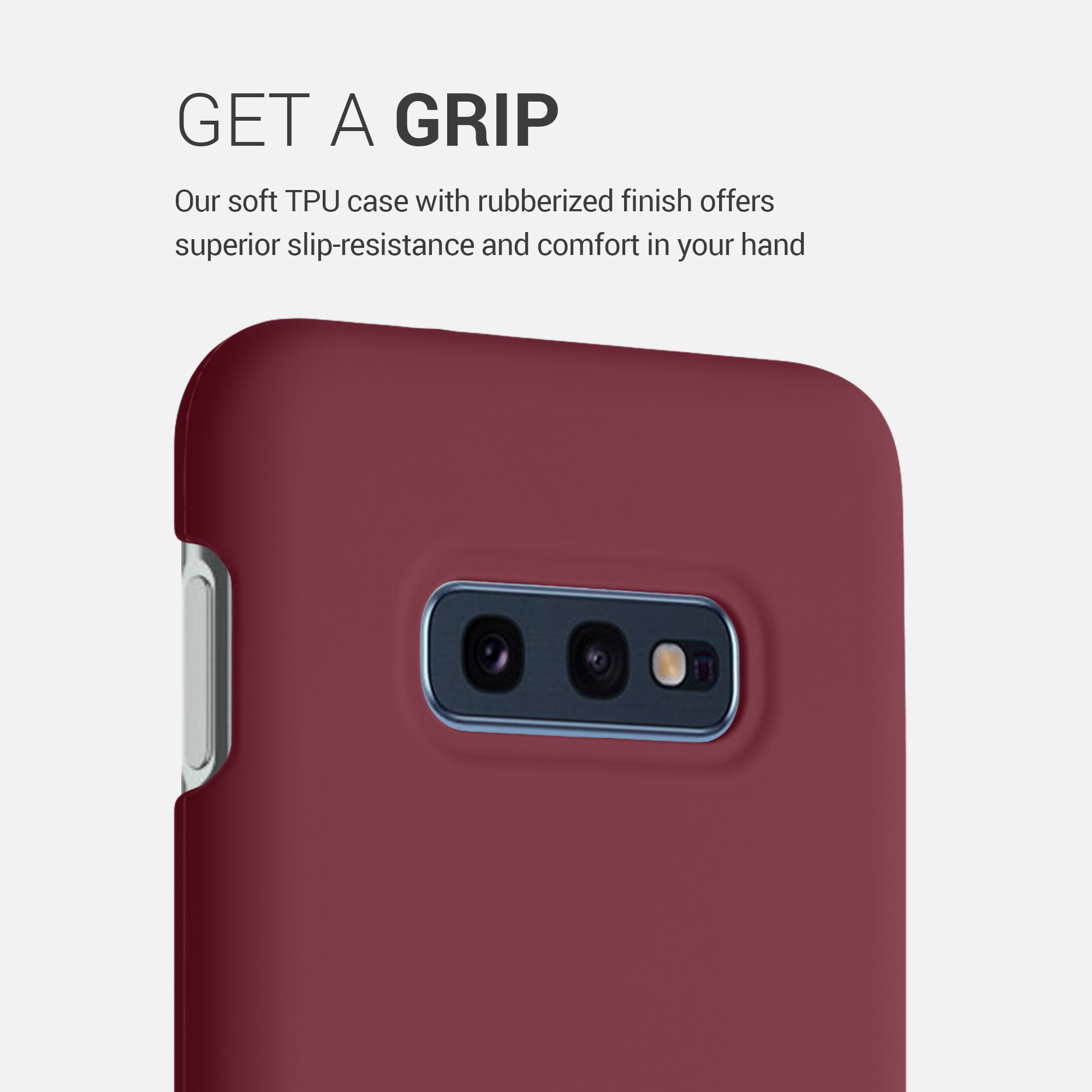 Kryt na mobil Samsung Galaxy S10e kwmobile TPU rebarborově červený