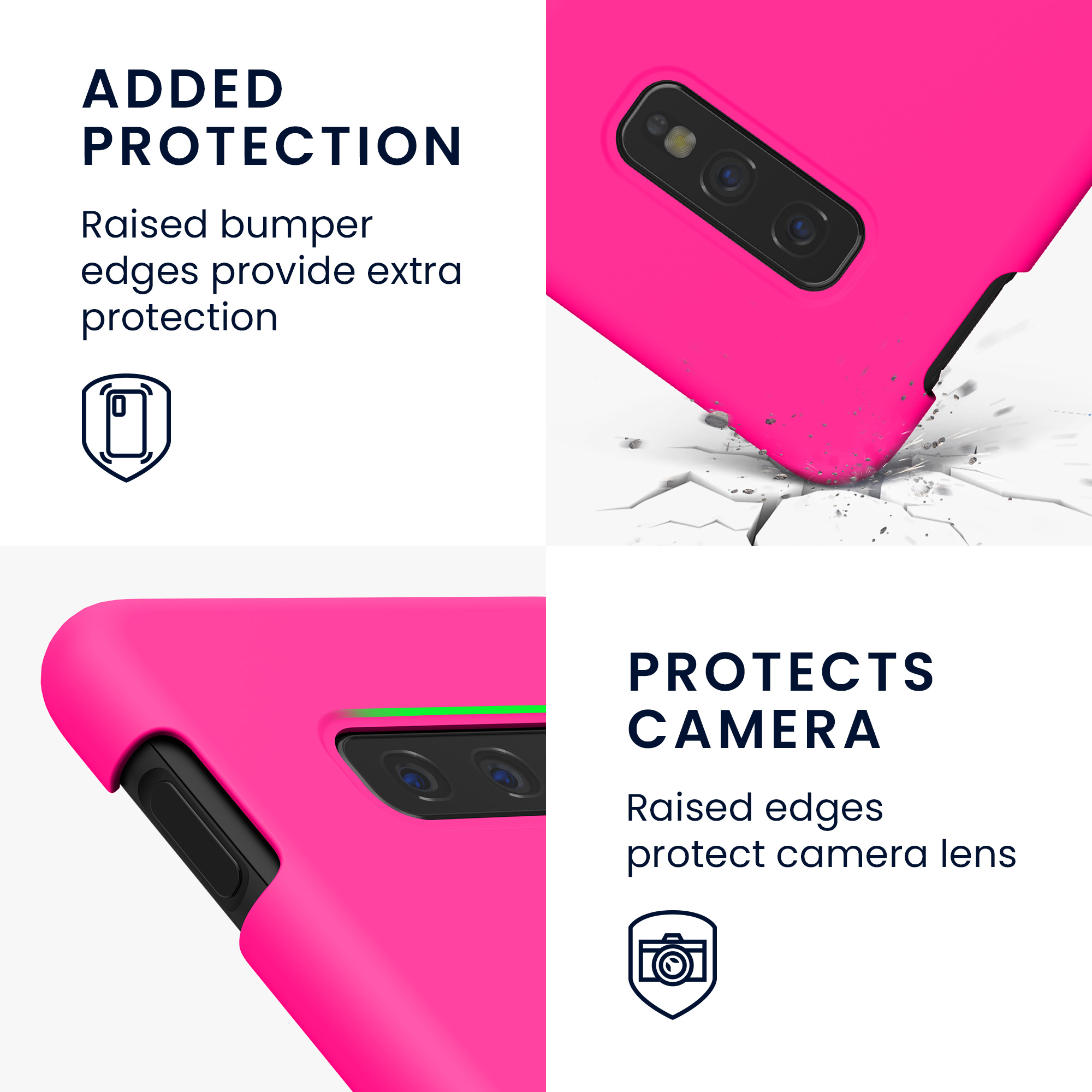 Kryt na mobil Samsung Galaxy S10e kwmobile TPU neonově růžový