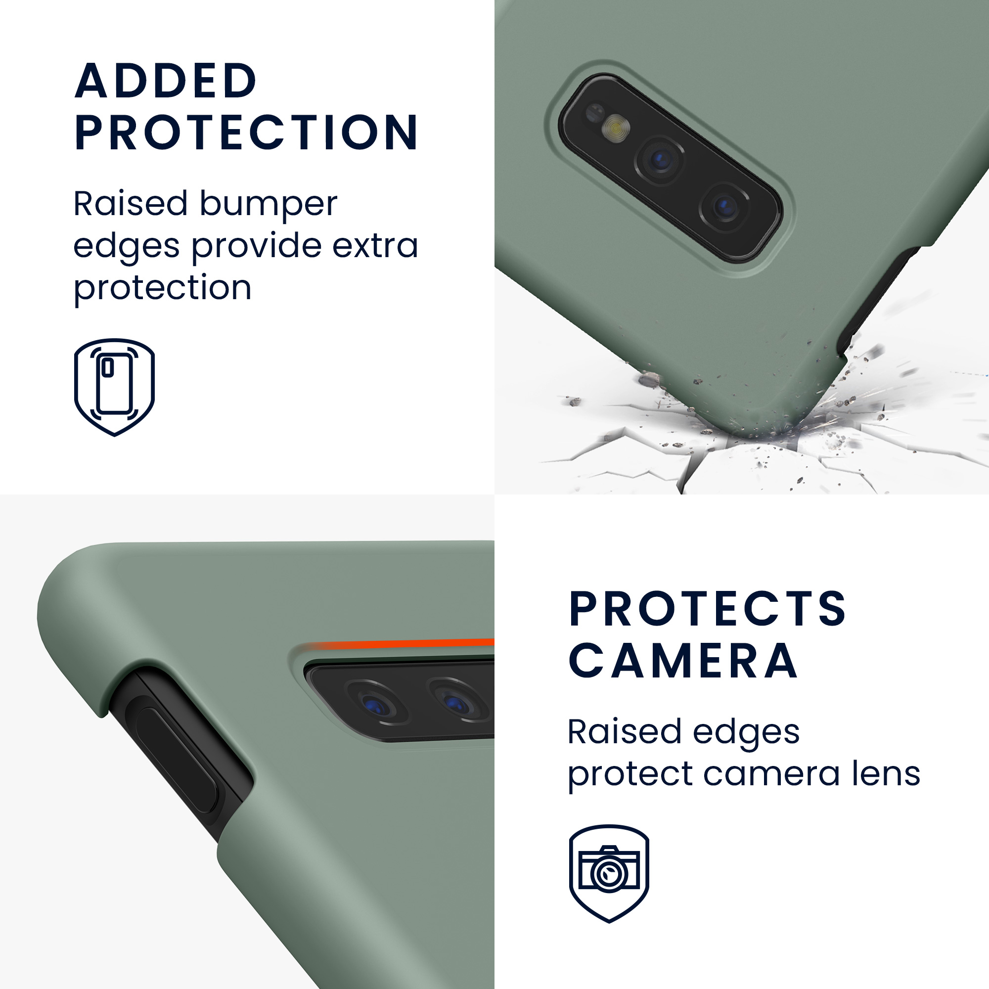 Kryt na mobil Samsung Galaxy S10e kwmobile TPU Rainwashed Green