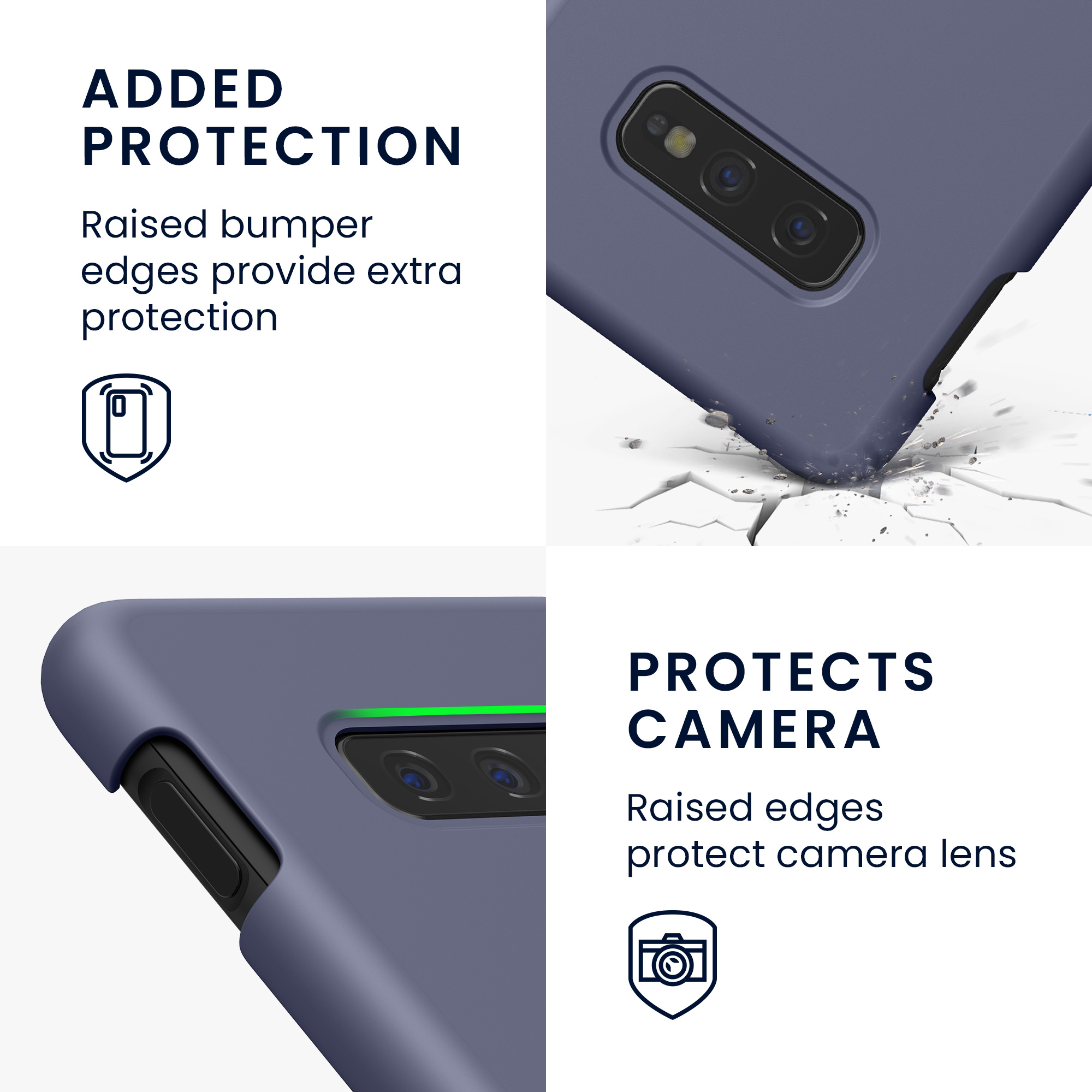 Kryt na mobil Samsung Galaxy S10e kwmobile TPU levandulově šedý