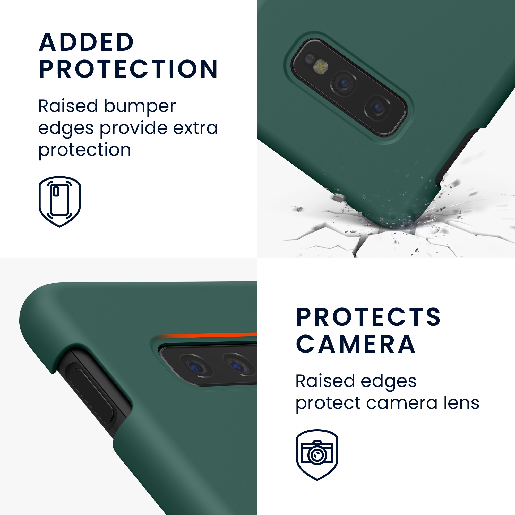 Kryt na mobil Samsung Galaxy S10e kwmobile TPU lesně zelený