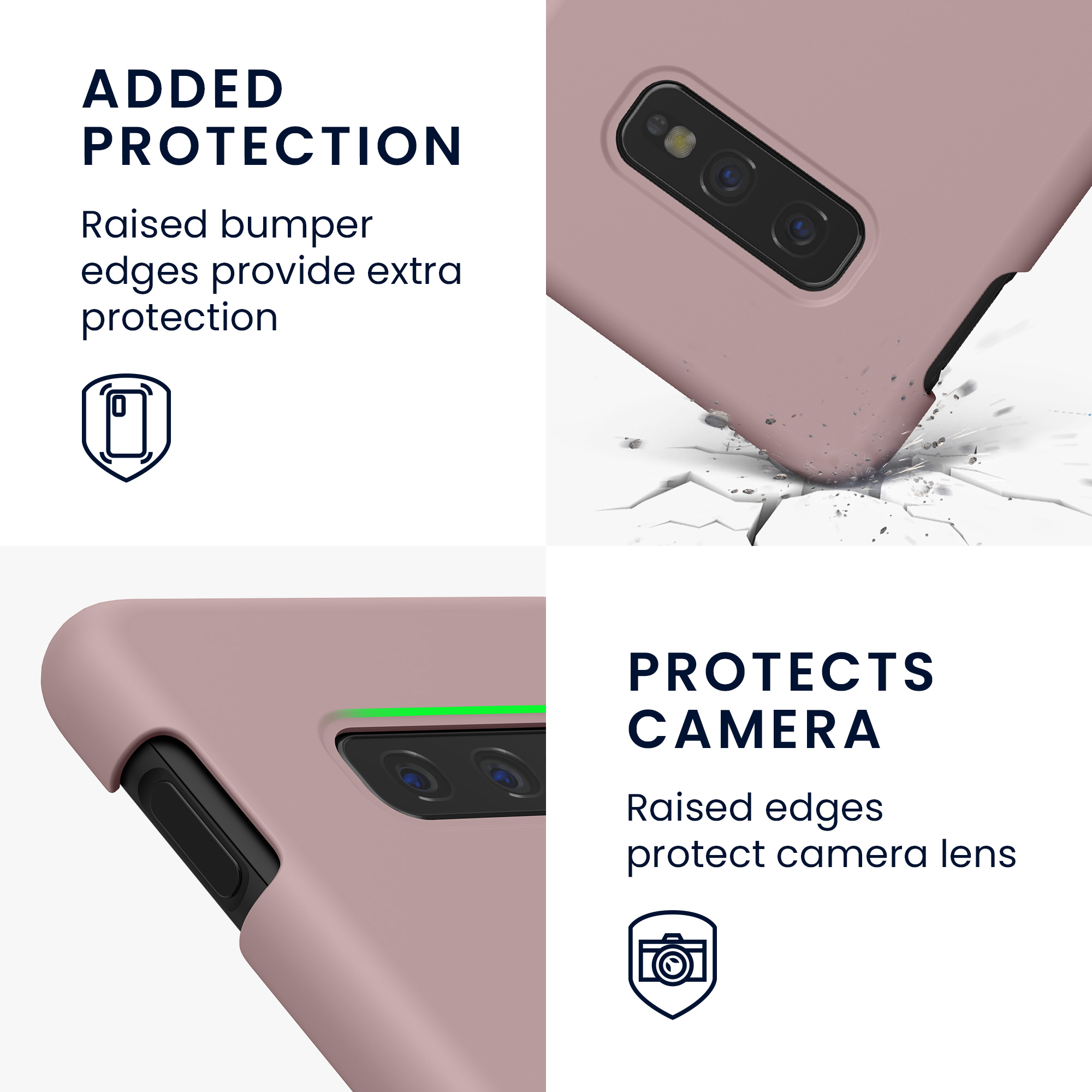 Kryt na mobil Samsung Galaxy S10e kwmobile TPU nude lila