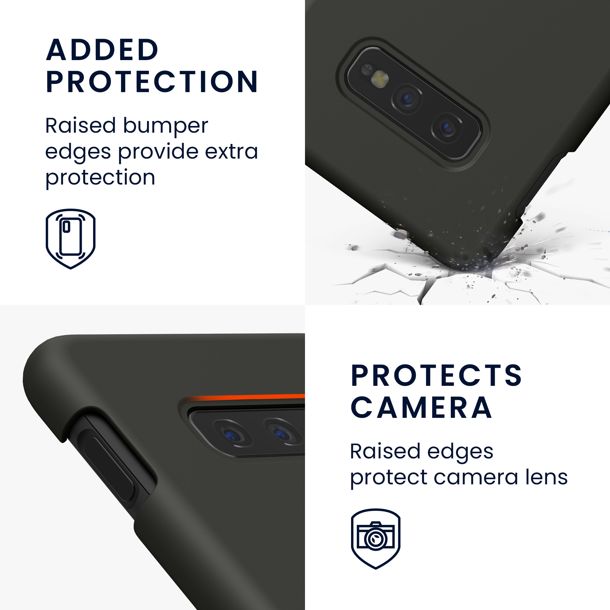 Kryt na mobil Samsung Galaxy S10e kwmobile TPU tmavě šedý