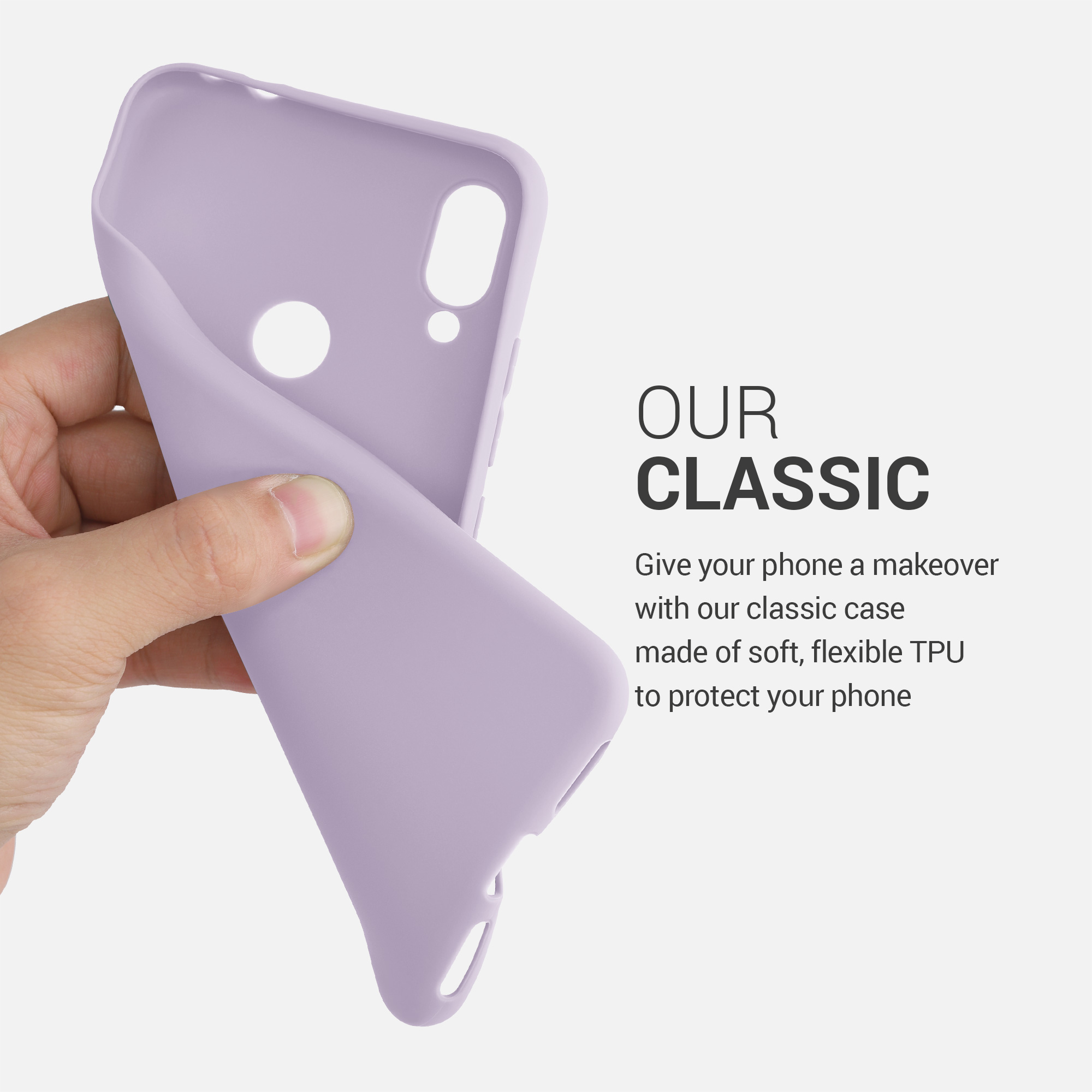 TPU kryt kwmobile pro Xiaomi Redmi Note 7 / Note 7 Pro - levandulová