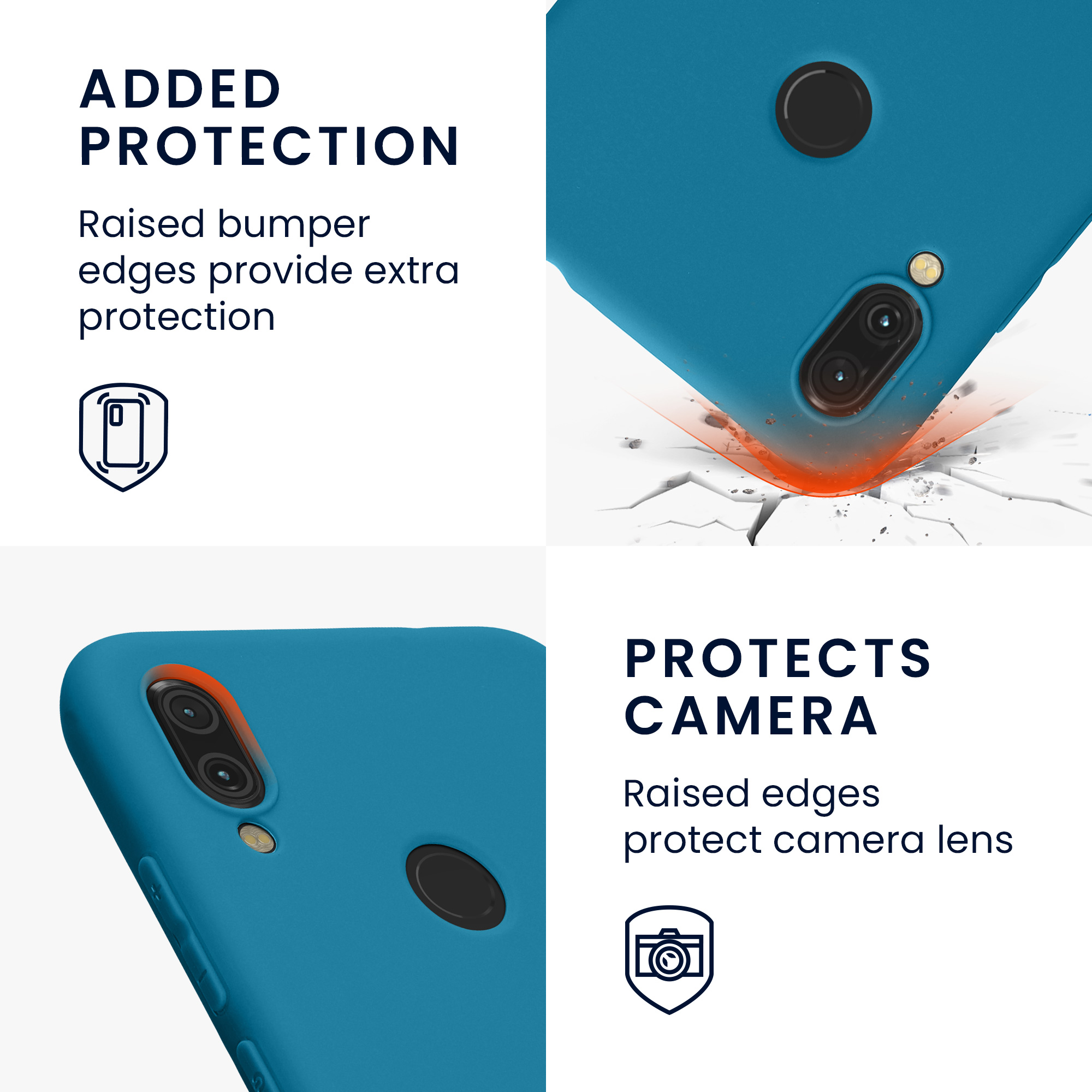 TPU kryt kwmobile pro Xiaomi Redmi Note 7 / Note 7 Pro - karibská modrá