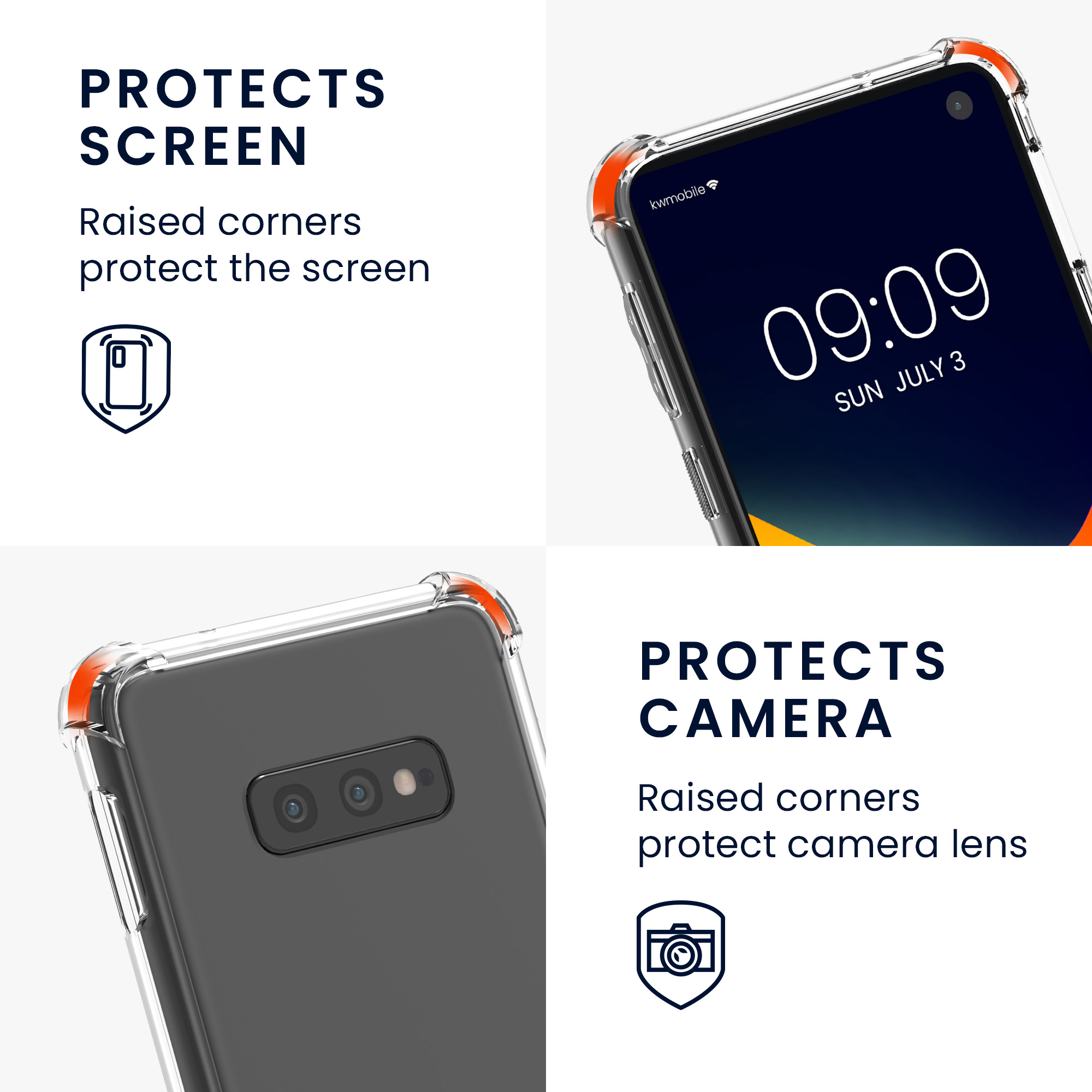 Crossbody kryt na mobil Samsung Galaxy S10e kwmobile transparentní