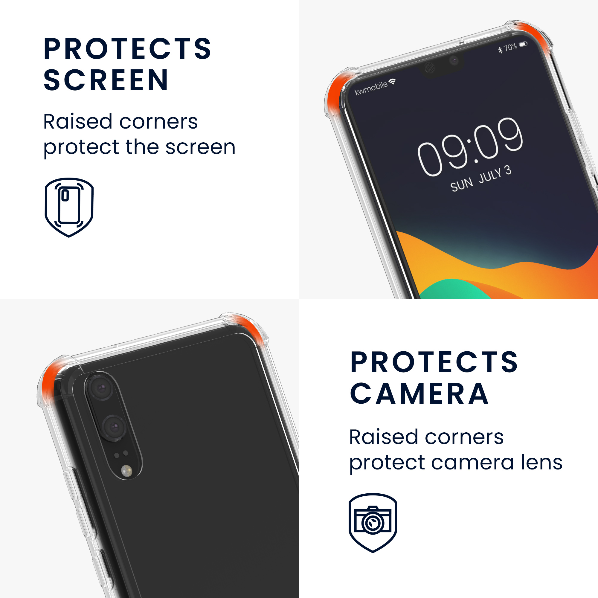 Crossbody kryt kwmobile pro Huawei P20, vícebarevná