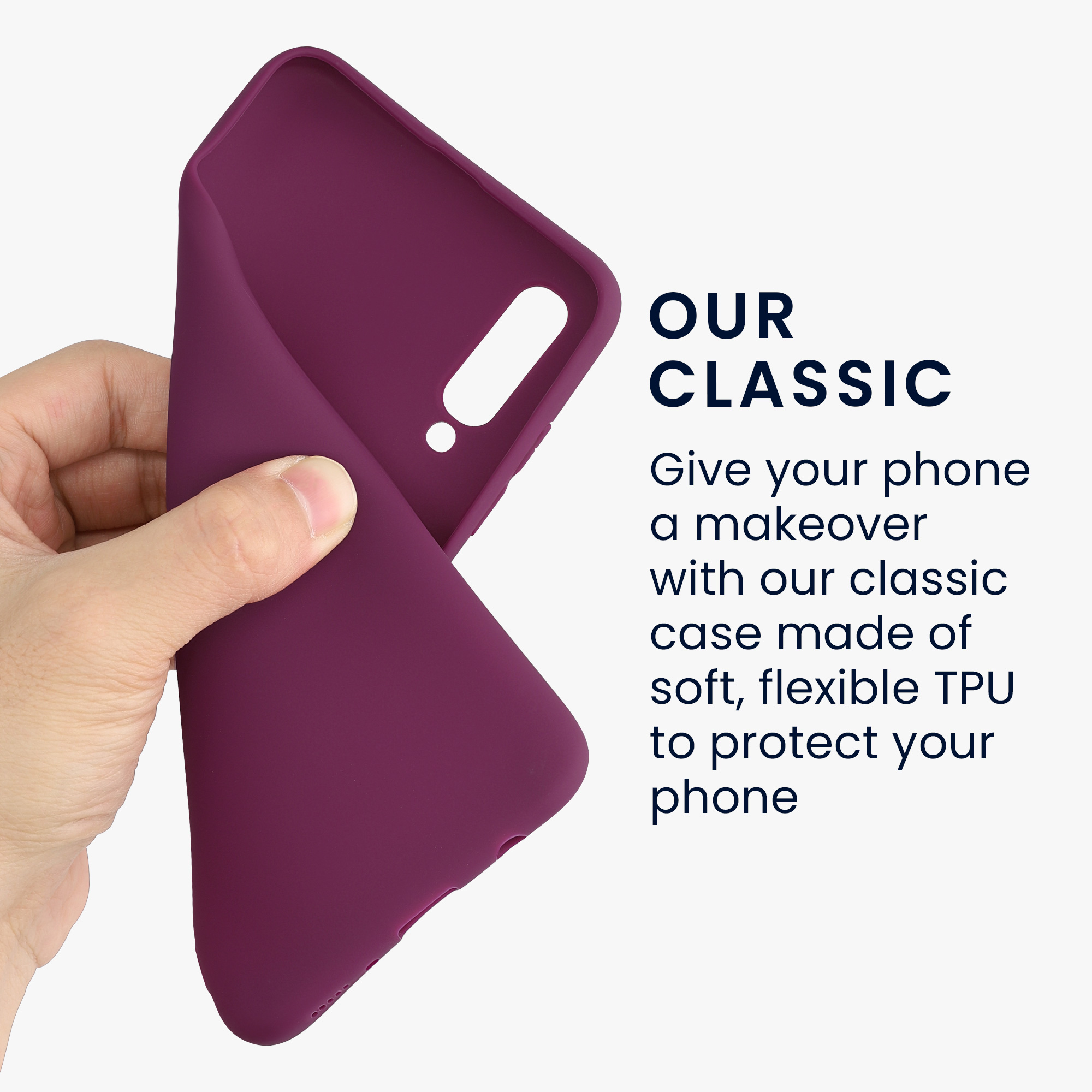 Kryt na mobil Samsung Galaxy A70 kwmobile TPU vínově fialový
