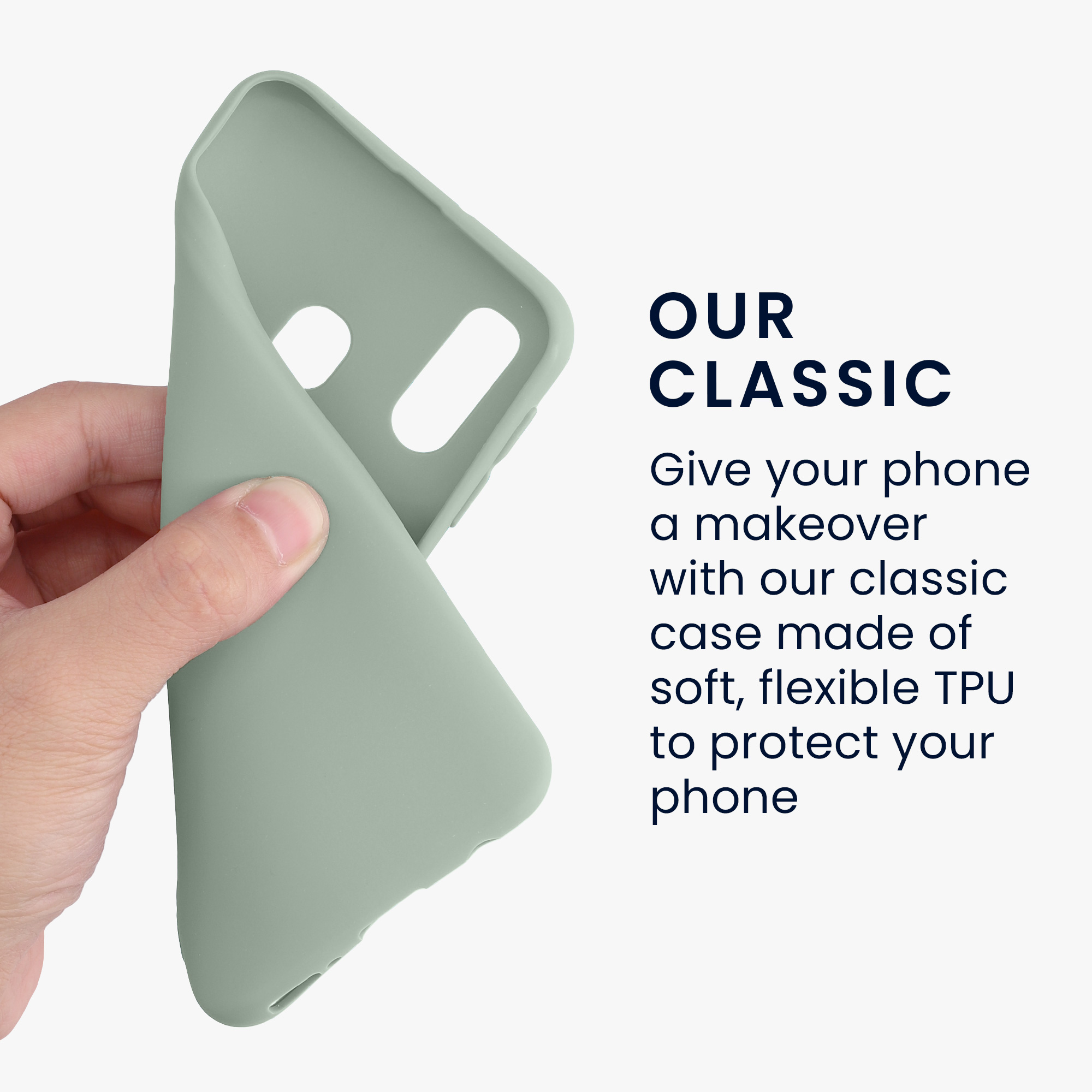 Kryt na mobil Samsung Galaxy A40 kwmobile TPU Šedo-zelená