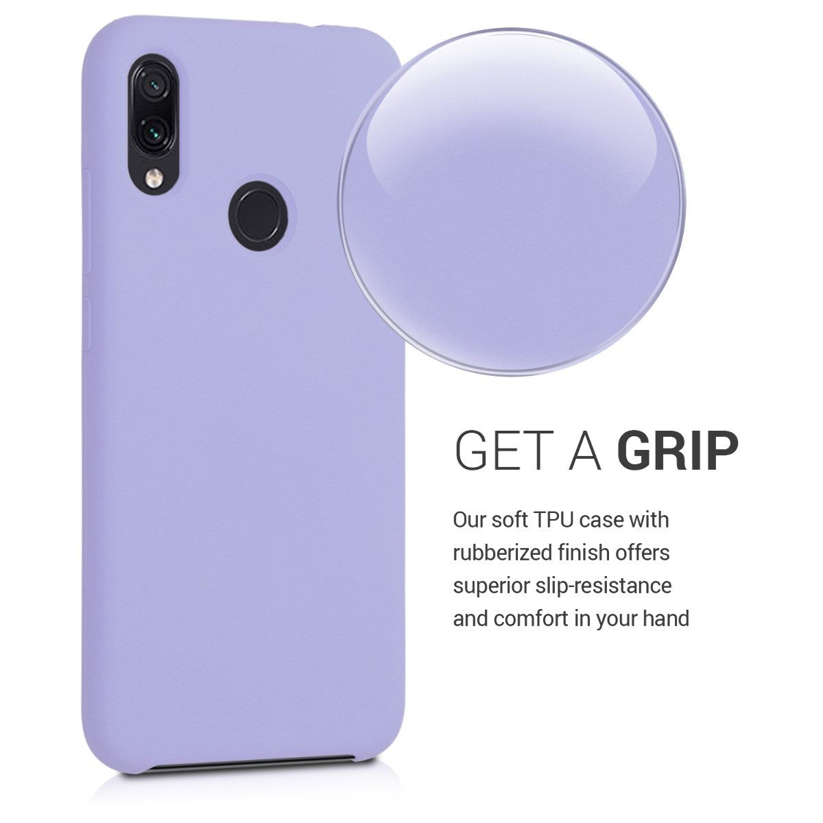 TPU kryt kwmobile pro Xiaomi Redmi Note 7 / Note 7 Pro - wireless charging lavender