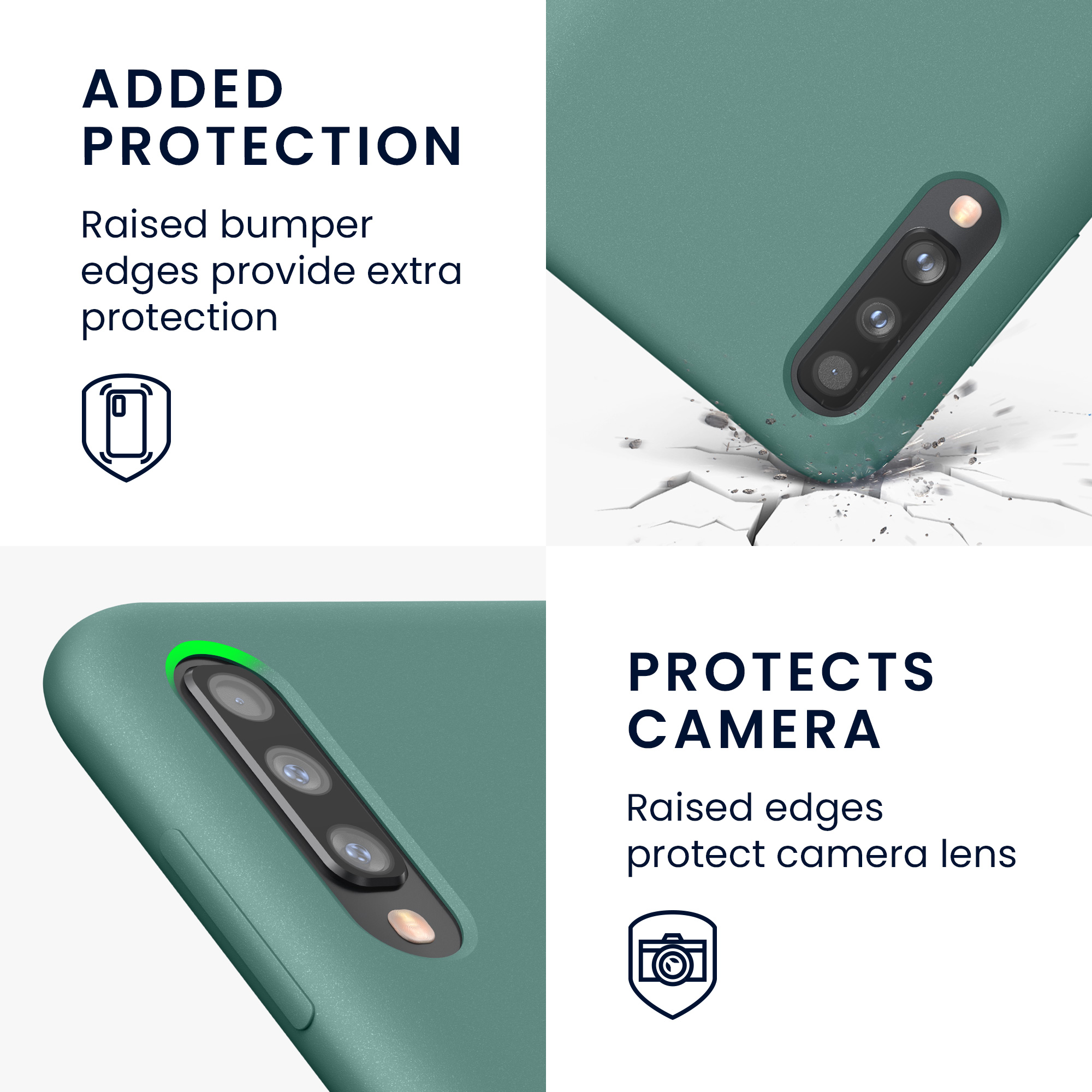 Kryt na mobil Samsung Galaxy A50 kwmobile TPU Arktická noc