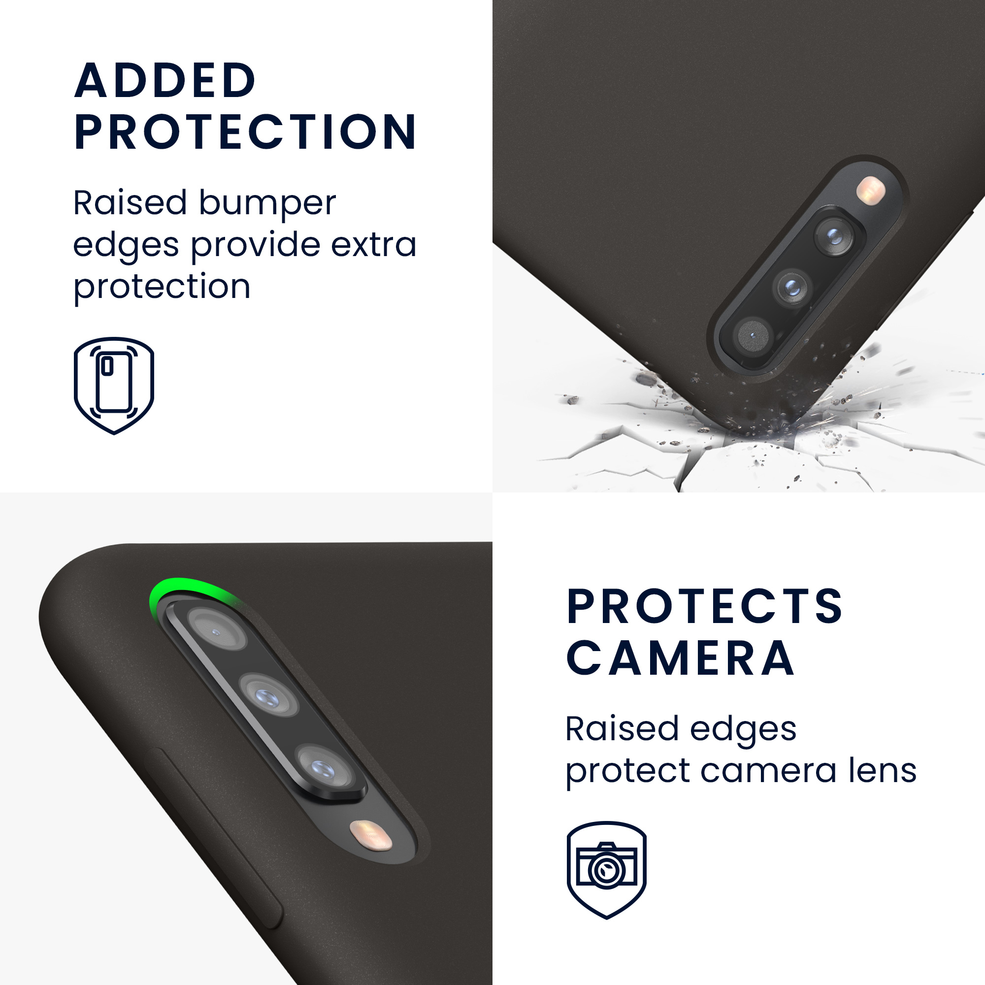 Kryt na mobil Samsung Galaxy A50 kwmobile TPU Matná černá