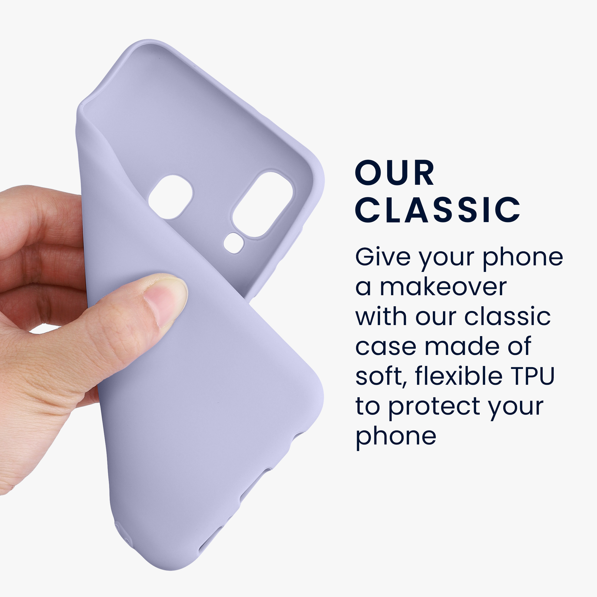 Kryt na mobil Samsung Galaxy A20e kwmobile TPU světle levandulový