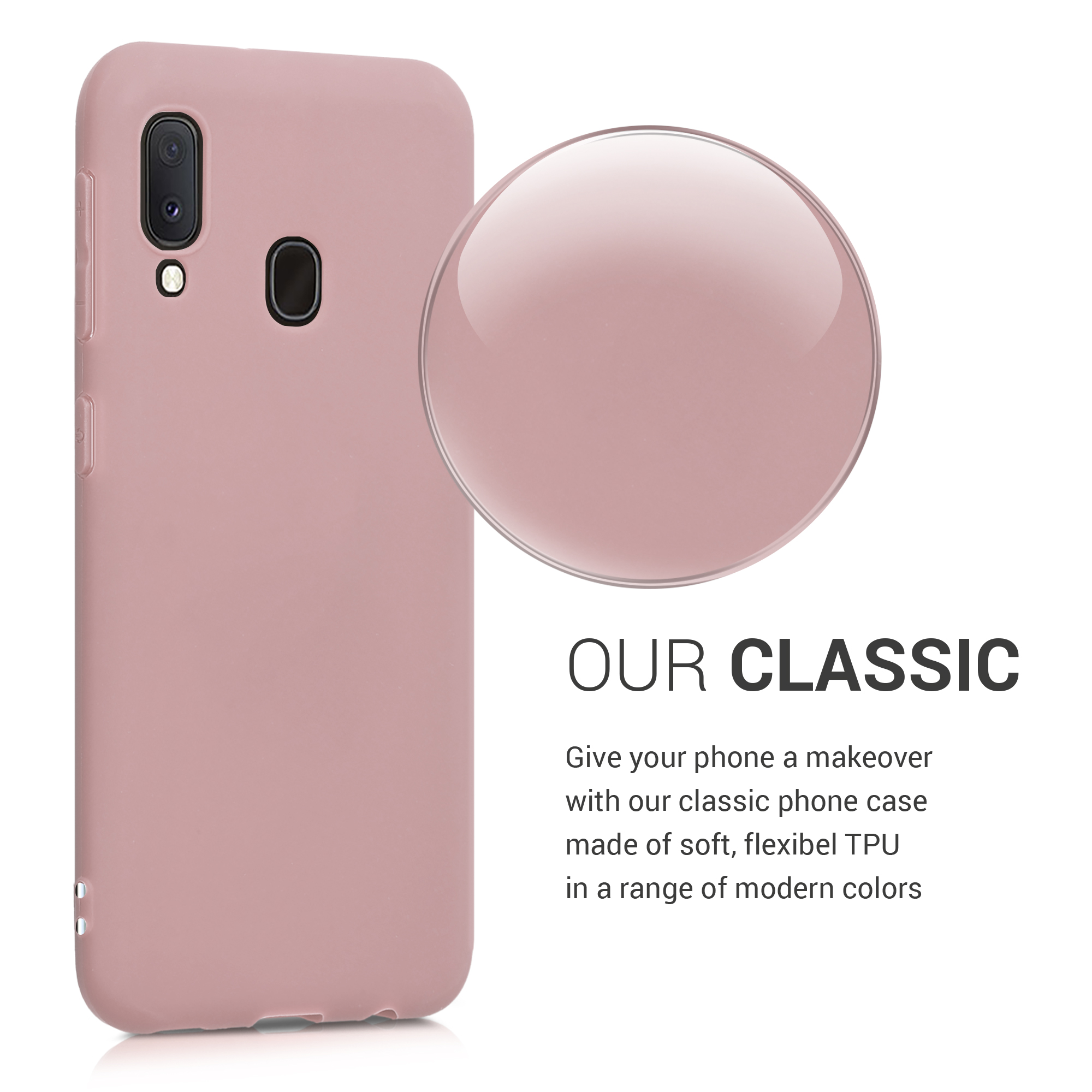 Kryt na mobil Samsung Galaxy A20e kwmobile TPU Winter Rose