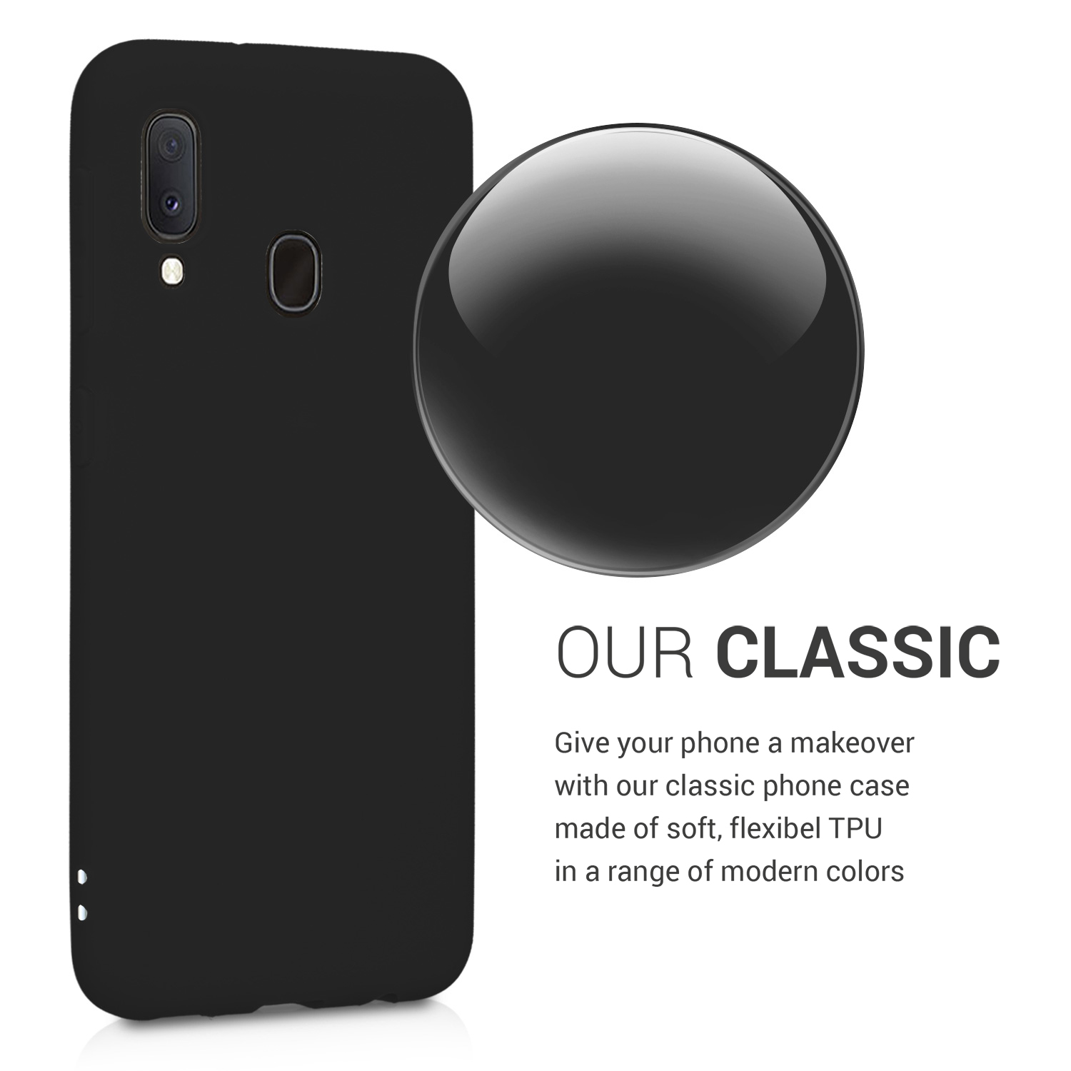 Kryt na mobil Samsung Galaxy A20e kwmobile TPU matně černý