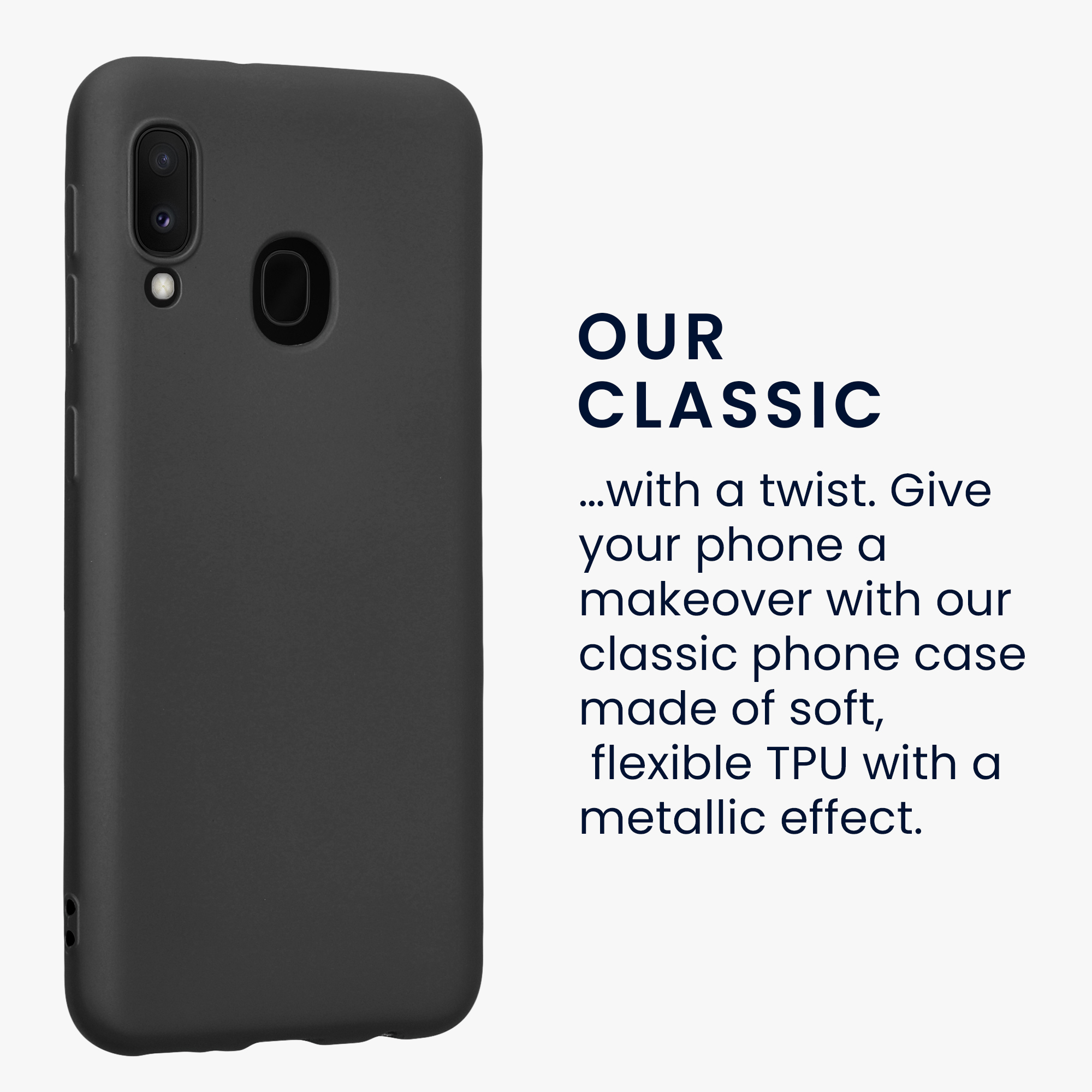 Metalický kryt na mobil Samsung Galaxy A20e kwmobile metalicky šedý