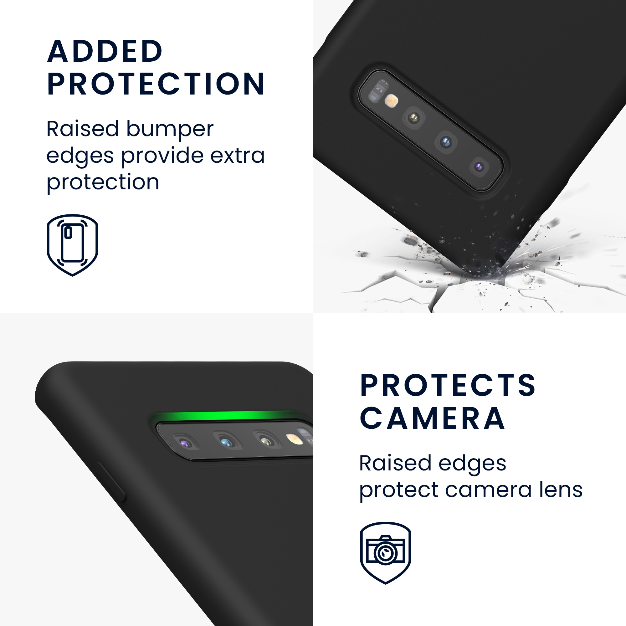 Kryt na mobil Samsung Galaxy S10 Plus / S10+ kwmobile TPU černý