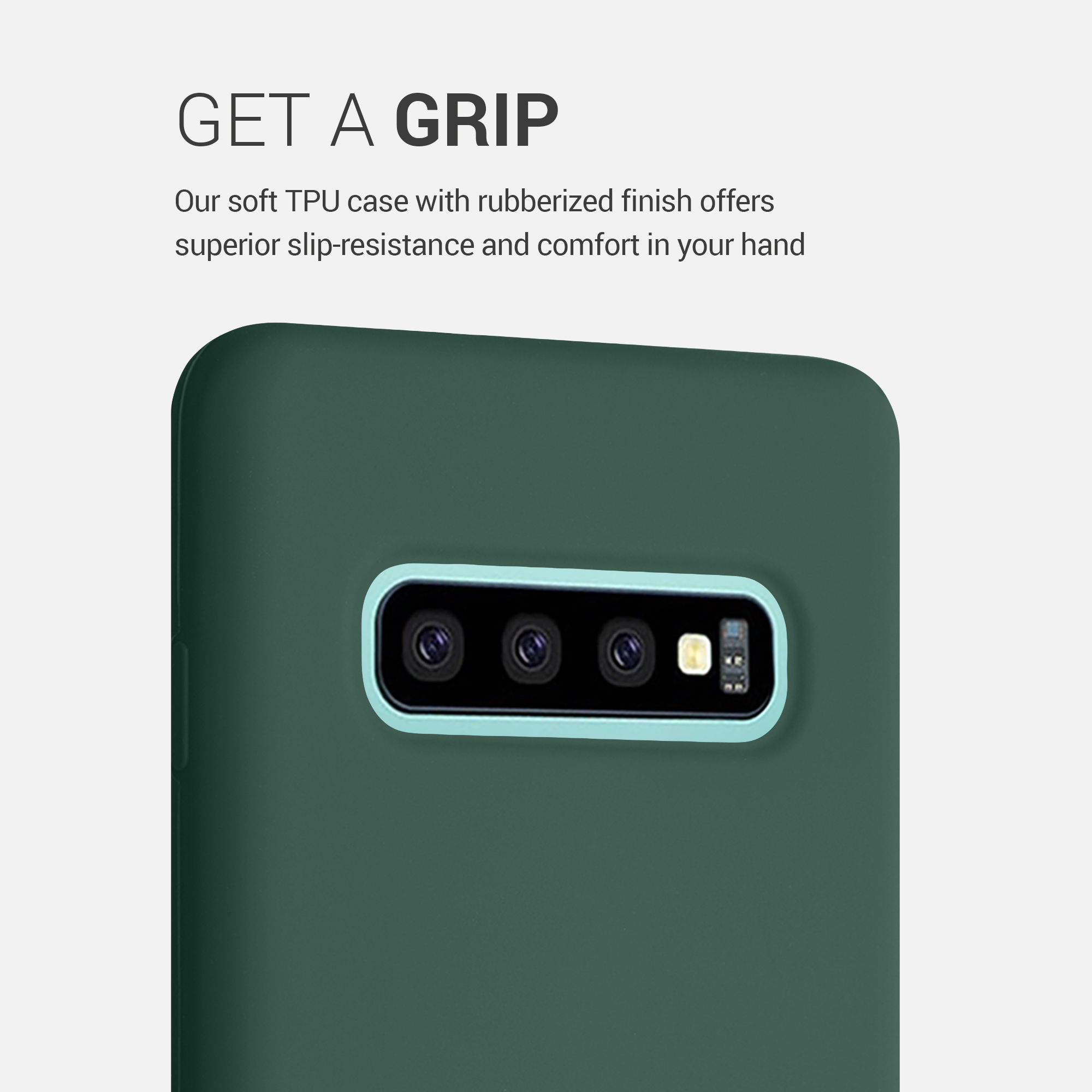 Kryt na mobil Samsung Galaxy S10 Plus / S10+ kwmobile TPU mechově zelený