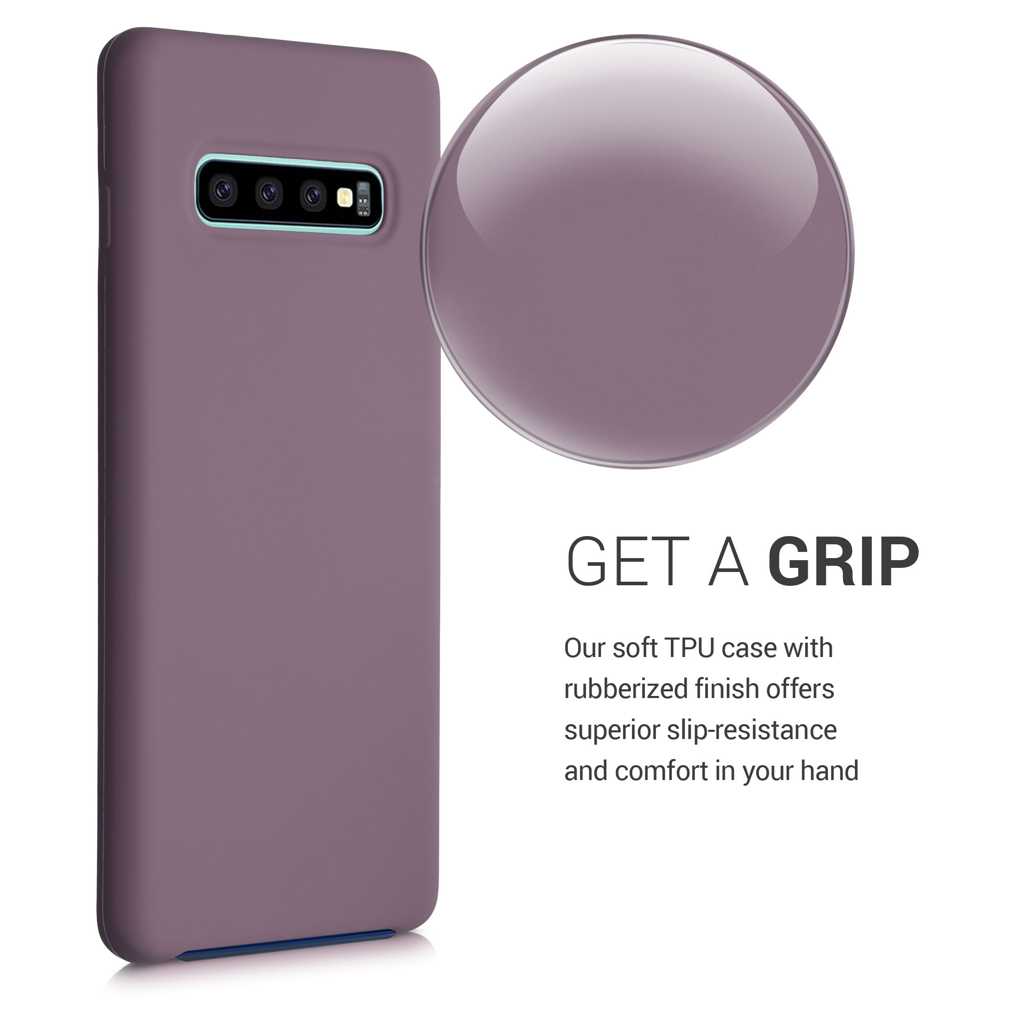 Kryt na mobil Samsung Galaxy S10 Plus / S10+ kwmobile TPU hroznově fialový
