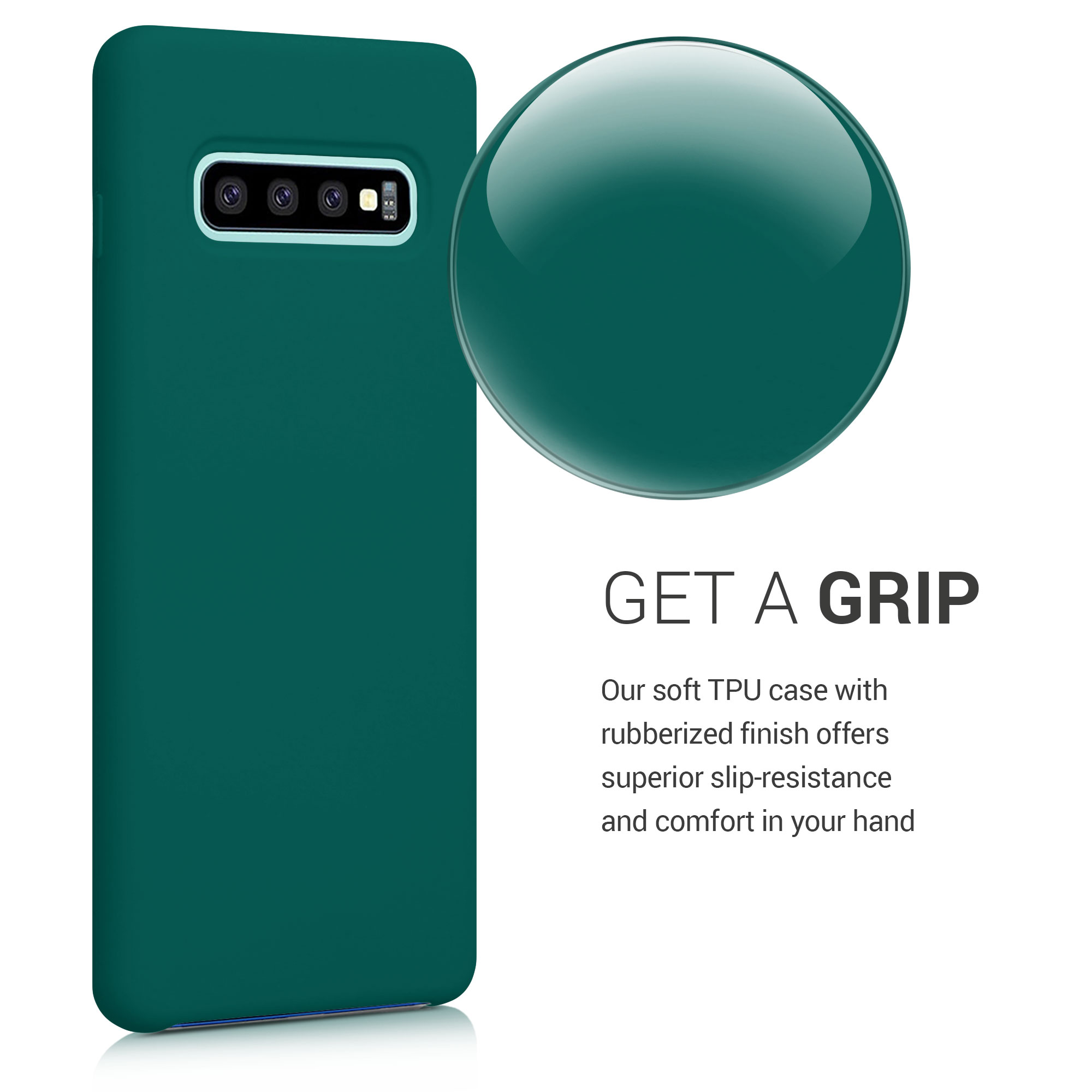 Kryt na mobil Samsung Galaxy S10 Plus / S10+ kwmobile TPU Turquoise Green