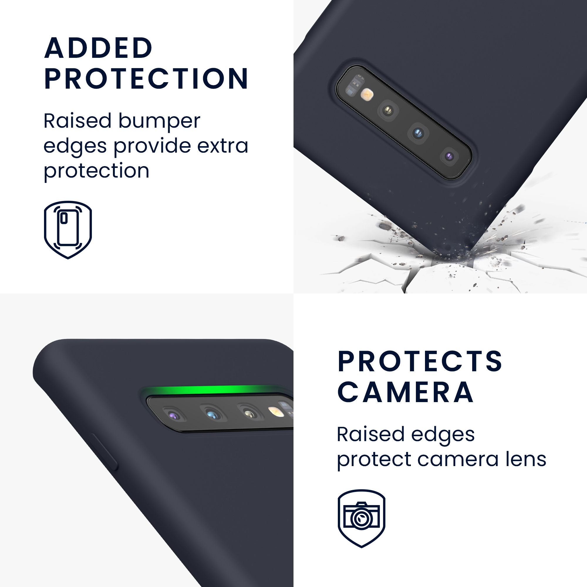 Kryt na mobil Samsung Galaxy S10 Plus / S10+ kwmobile TPU borůvkově modrý
