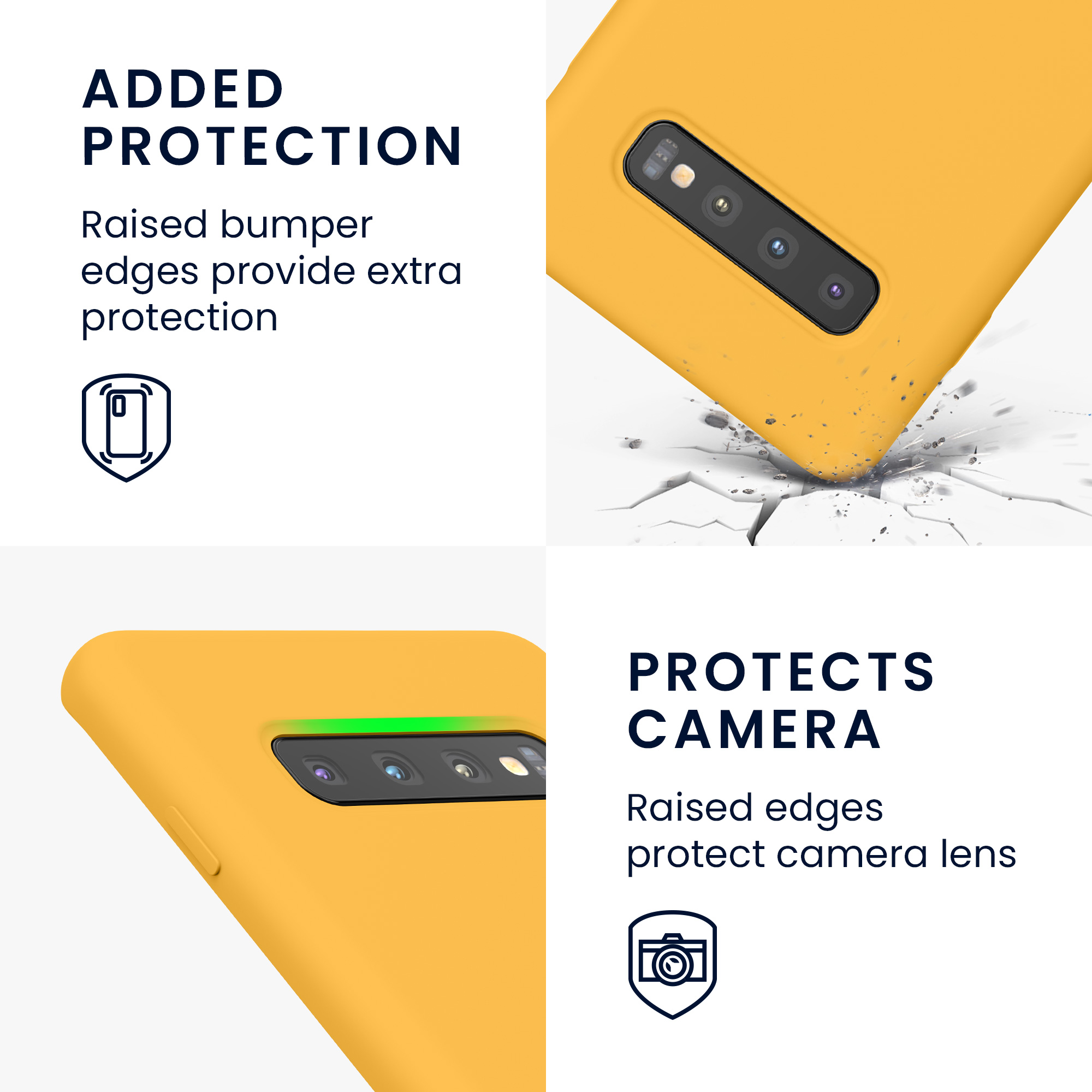 Kryt na mobil Samsung Galaxy S10 Plus / S10+ kwmobile TPU mango