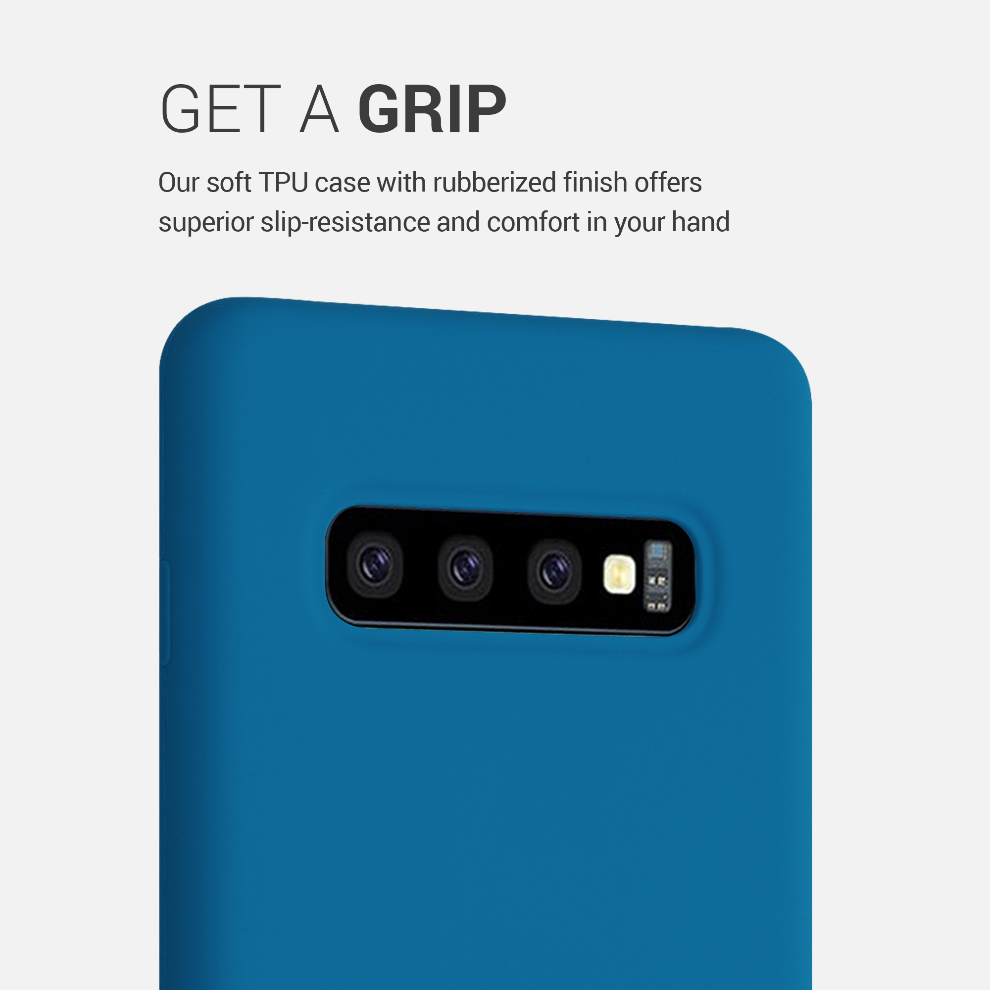Kryt na mobil Samsung Galaxy S10 Plus / S10+ kwmobile TPU karibsky modrý