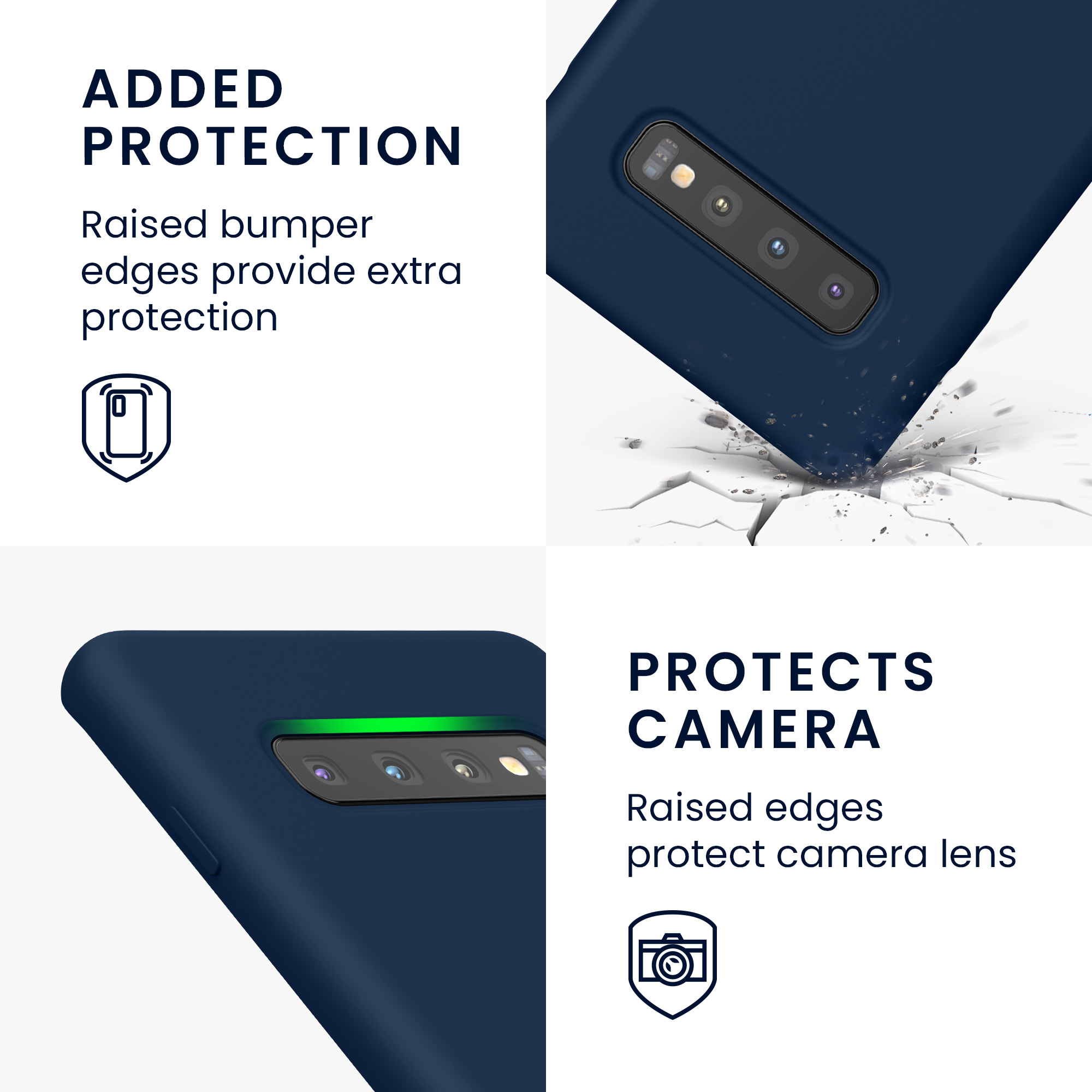 Kryt na mobil Samsung Galaxy S10 Plus / S10+ kwmobile TPU modrý
