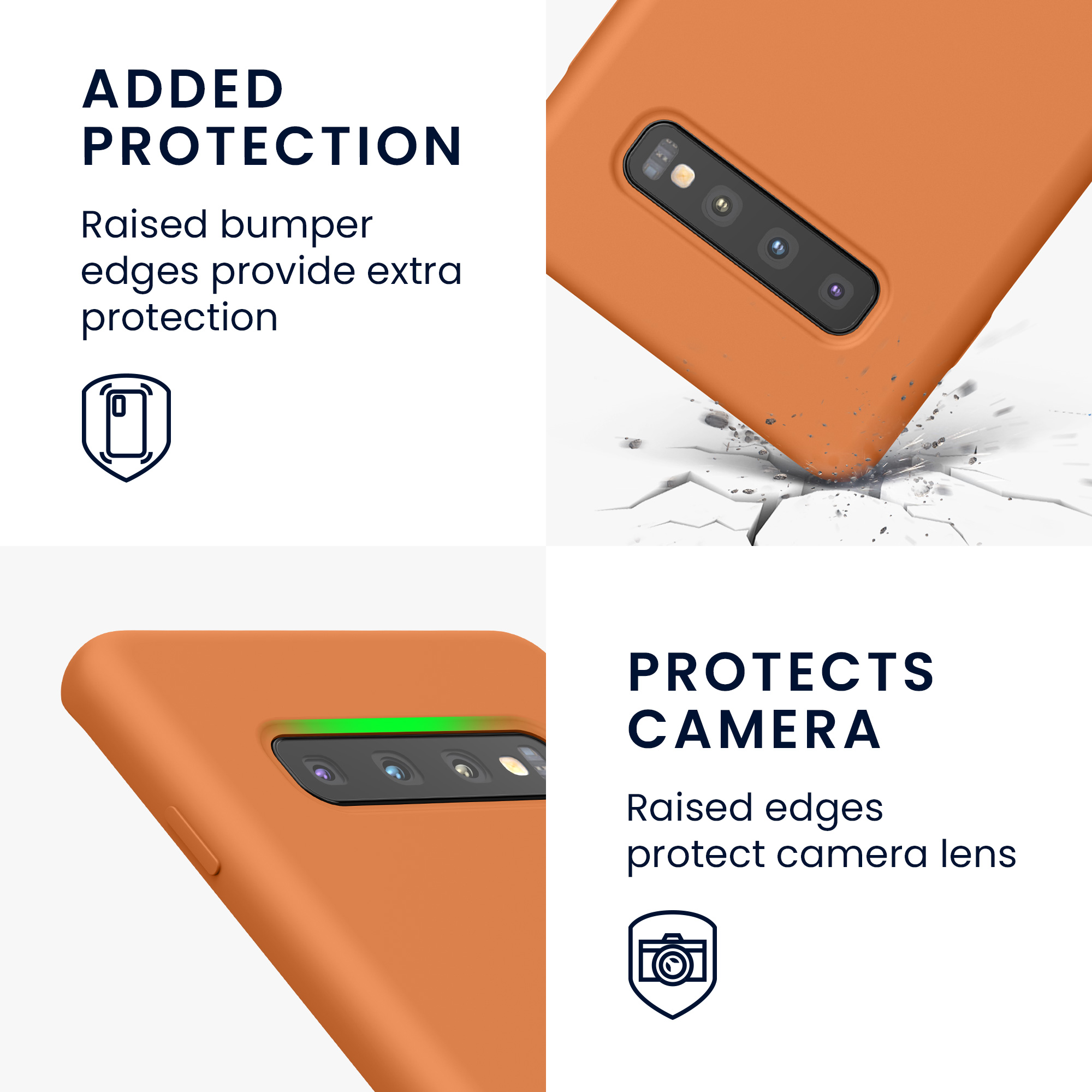 Kryt na mobil Samsung Galaxy S10 Plus / S10+ kwmobile TPU Warm Apricot