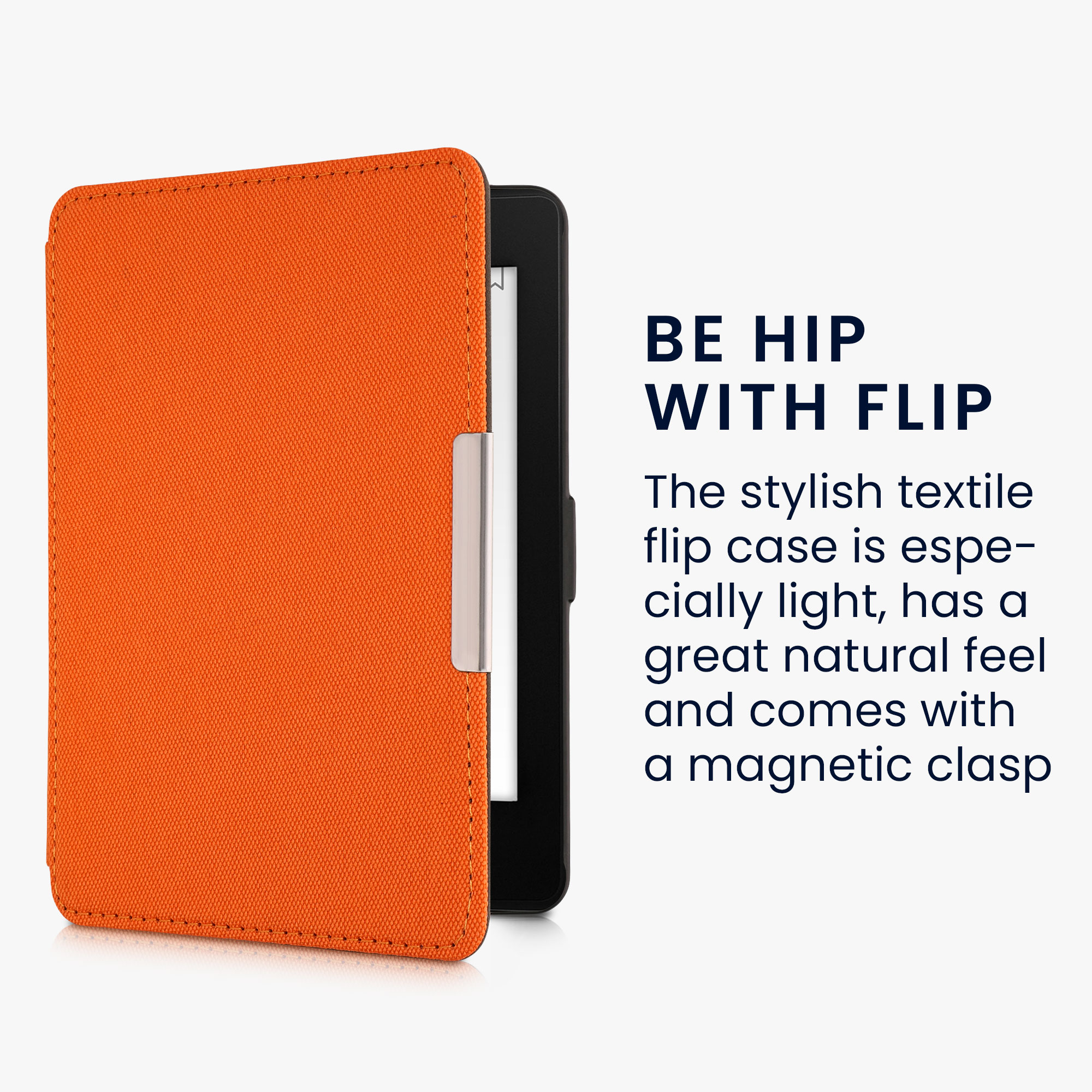 Pouzdro na čtečku kwmobile Kindle Paperwhite - oranžová