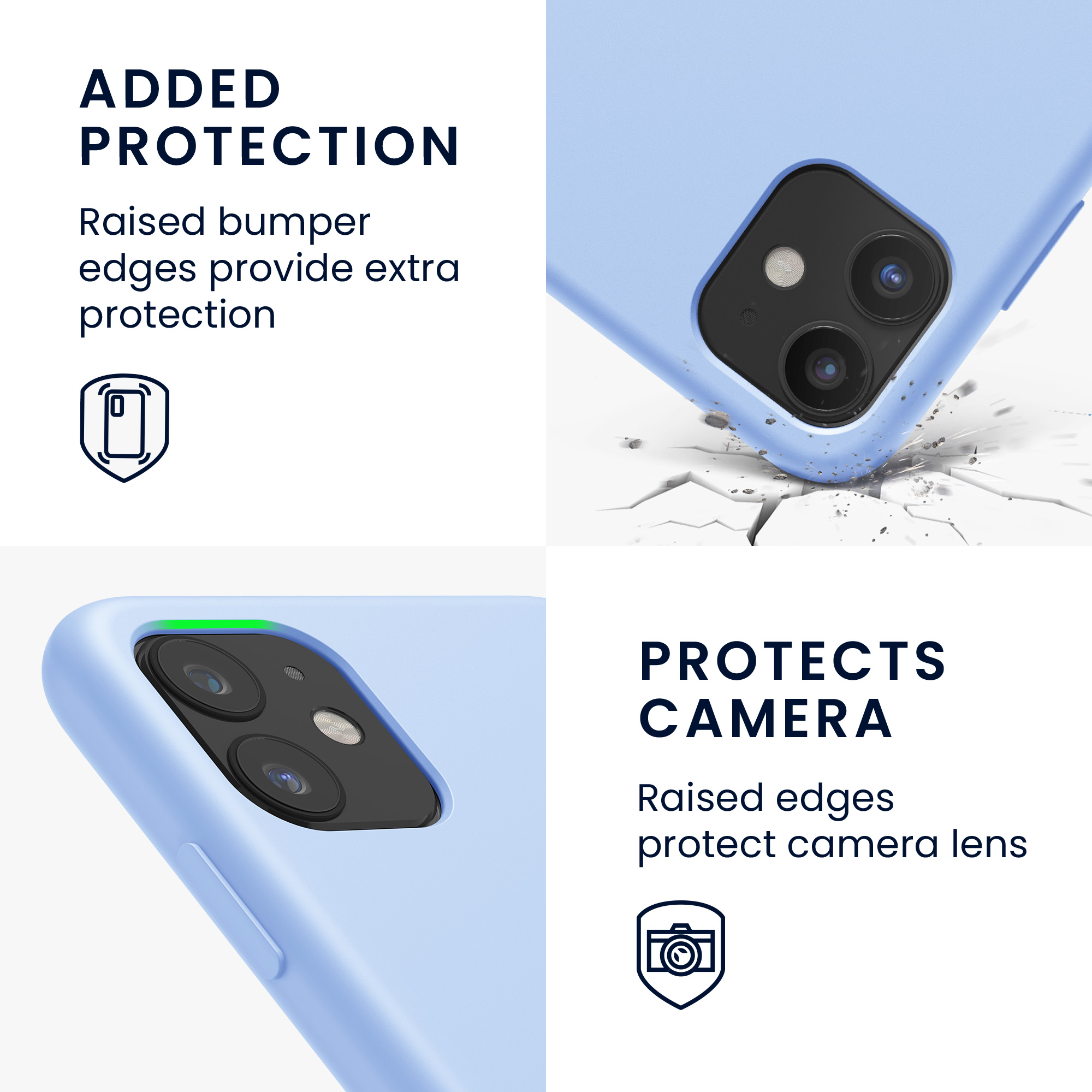 Kryt na mobil kwmobile iPhone 11 - Wireless Charging Light Blue Matte