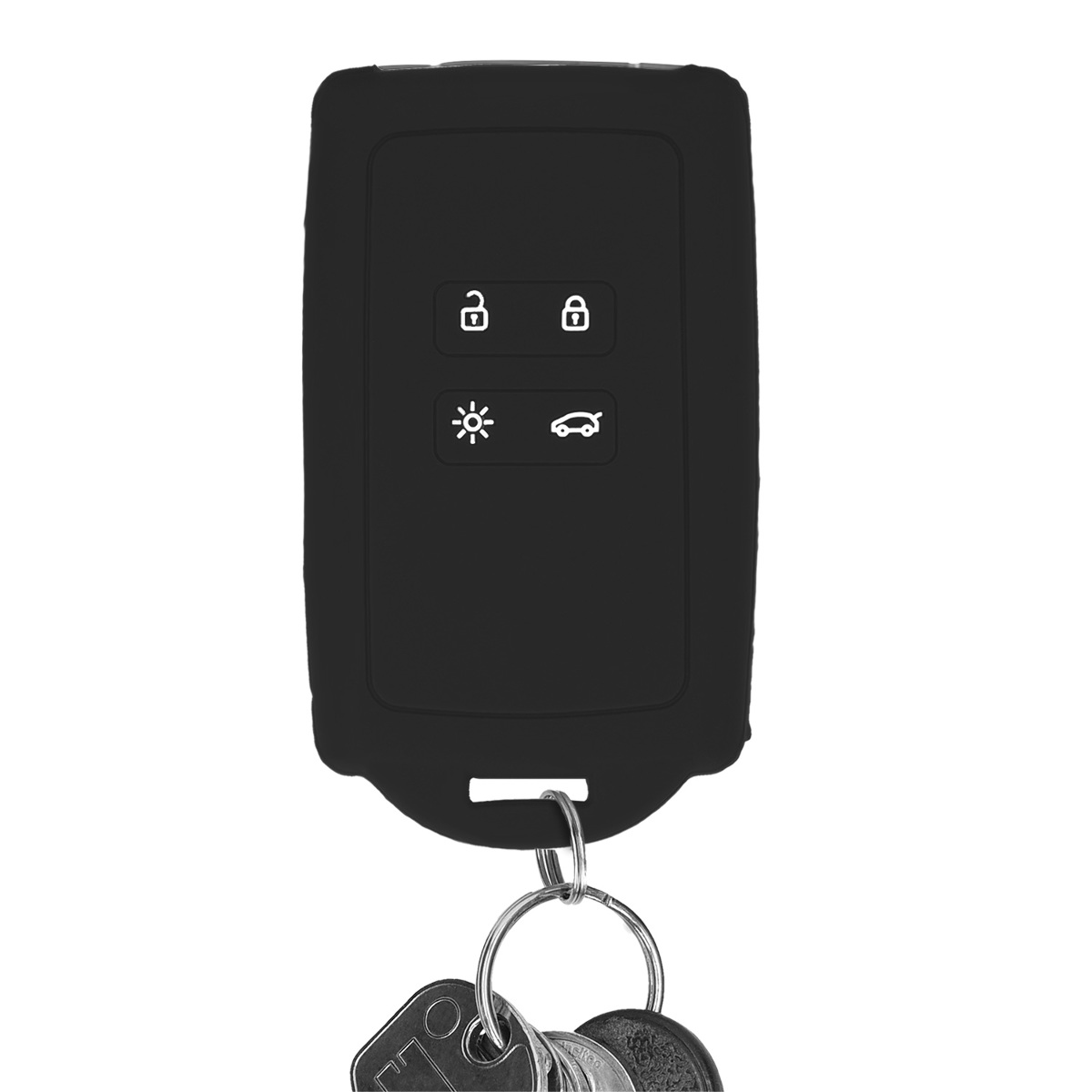 kwmobile pouzdro na klíč Renault 4 - Don't Touch My Key bílá / černá