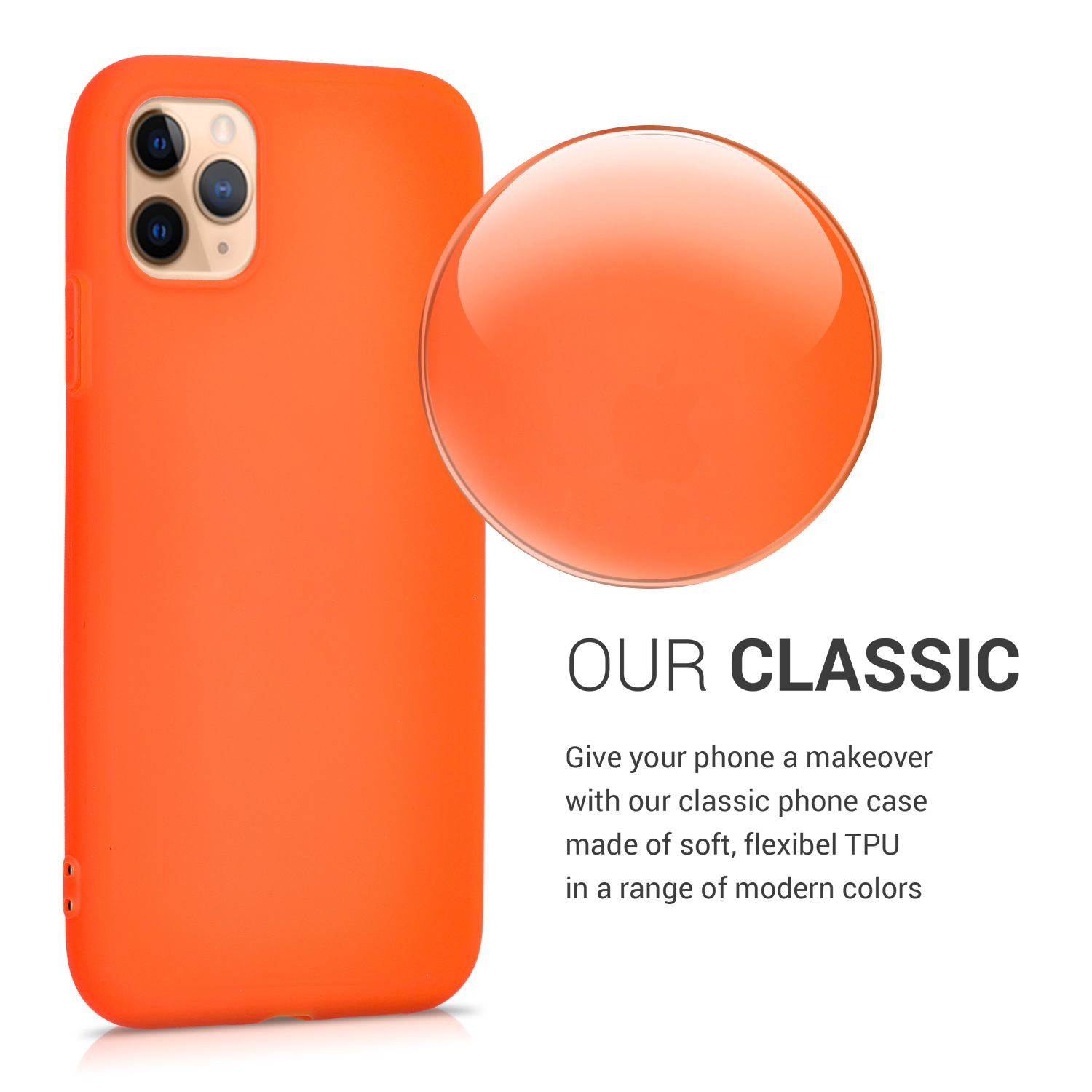 Kryt na mobil kwmobile iPhone 11 Pro - neonově oranžová