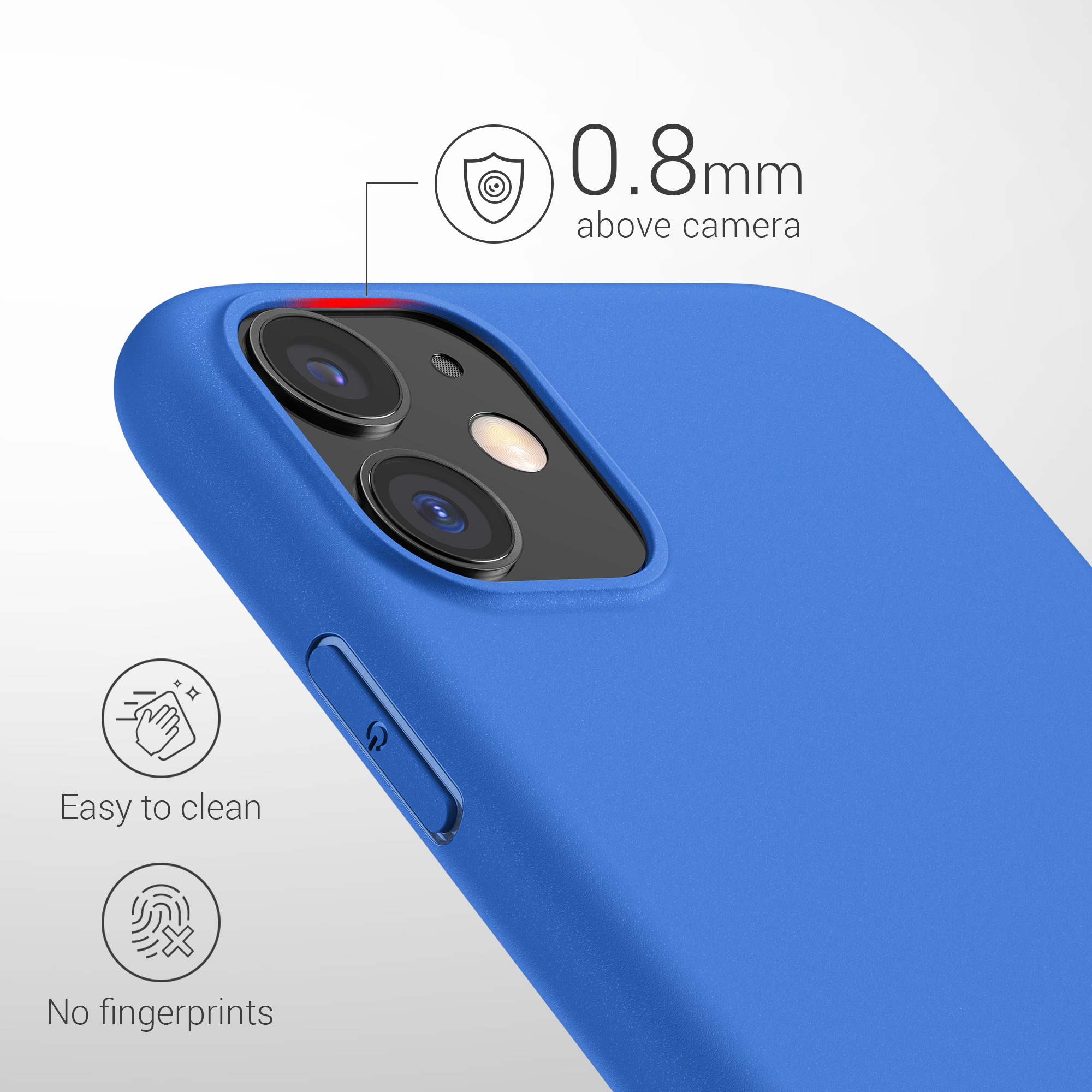 Kryt na mobil kwmobile iPhone 11 - neonově modrá